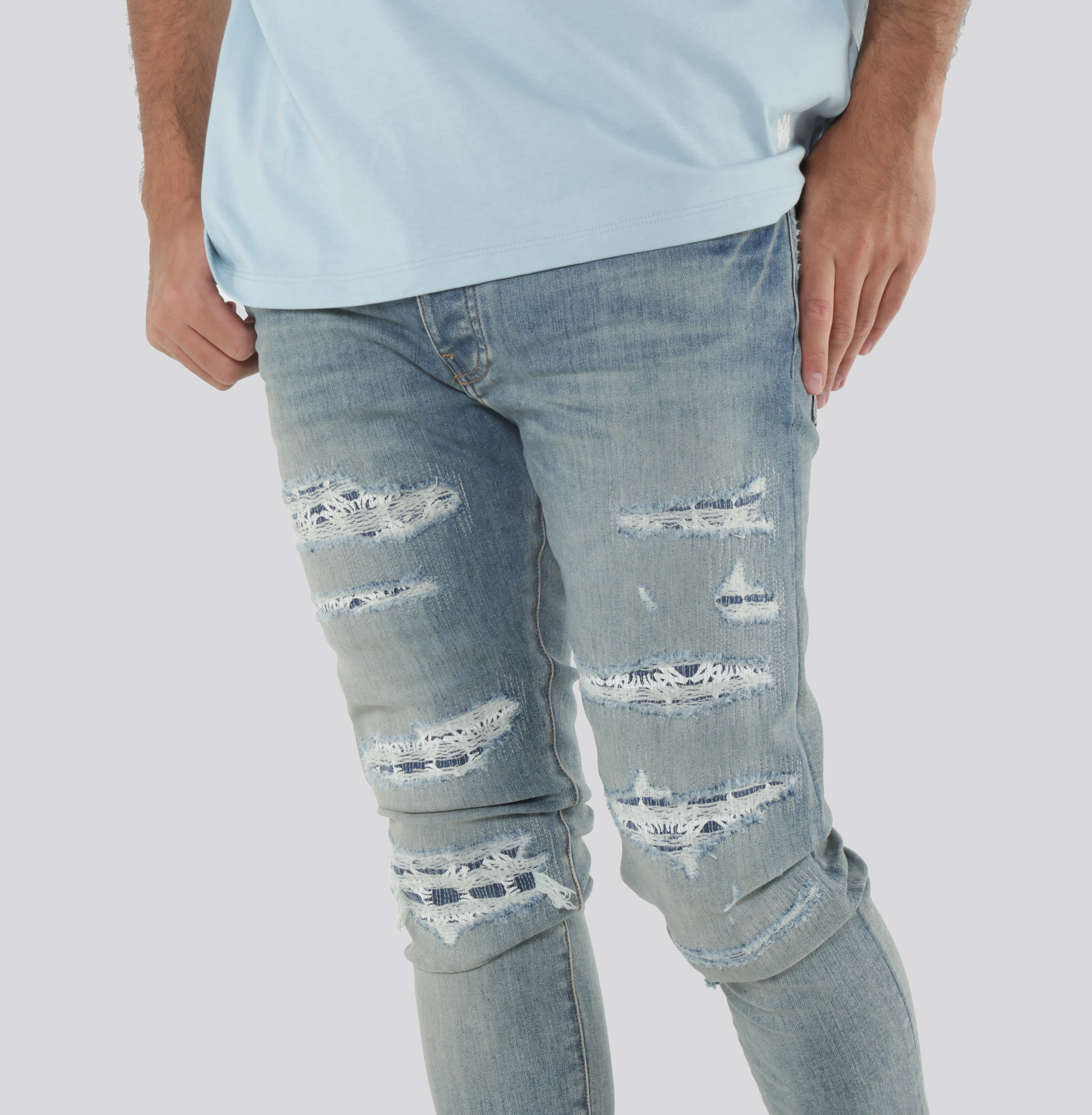 Jeans Denim AMIRI MA Quad Repaired Skinny