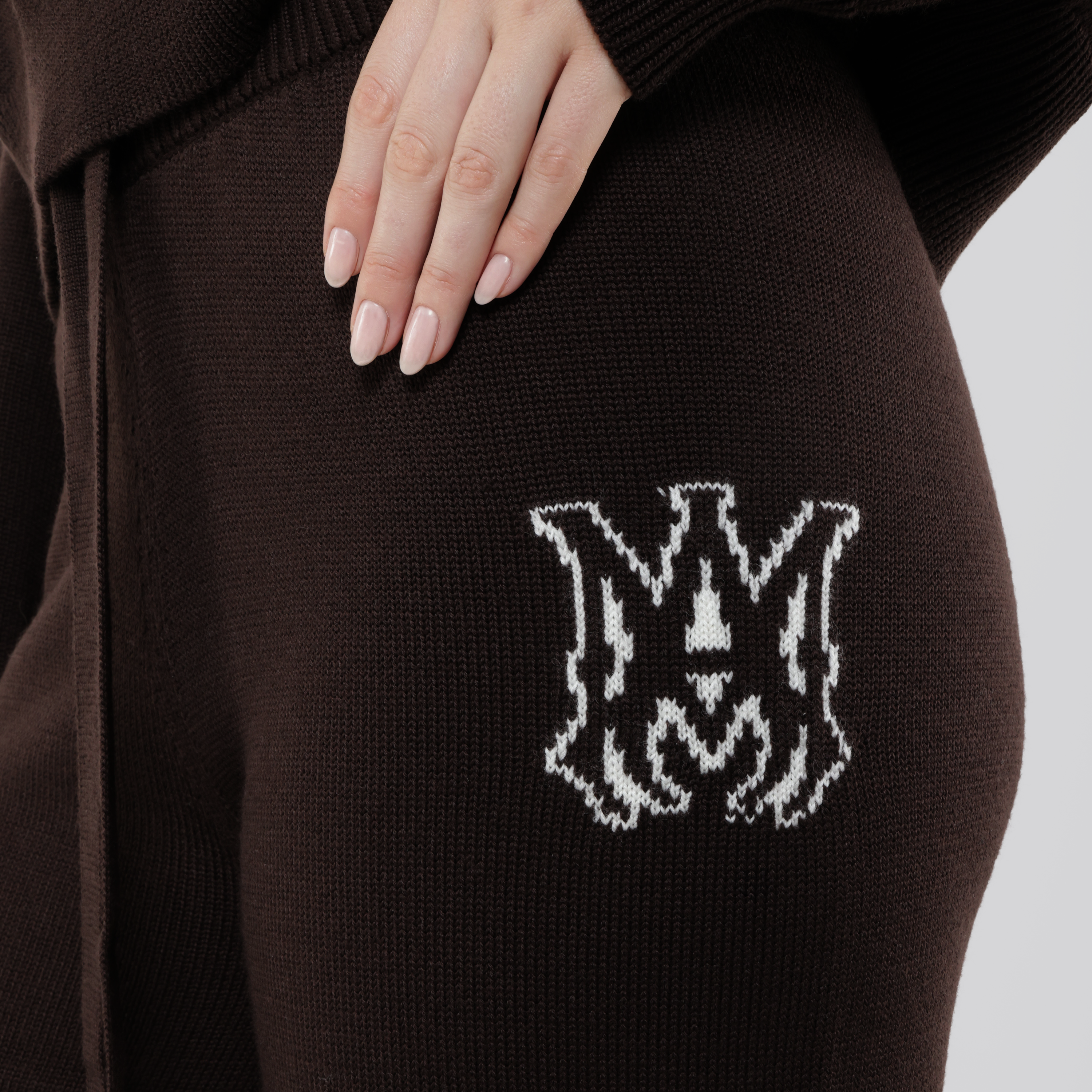 Sudadera Café AMIRI MA Logo