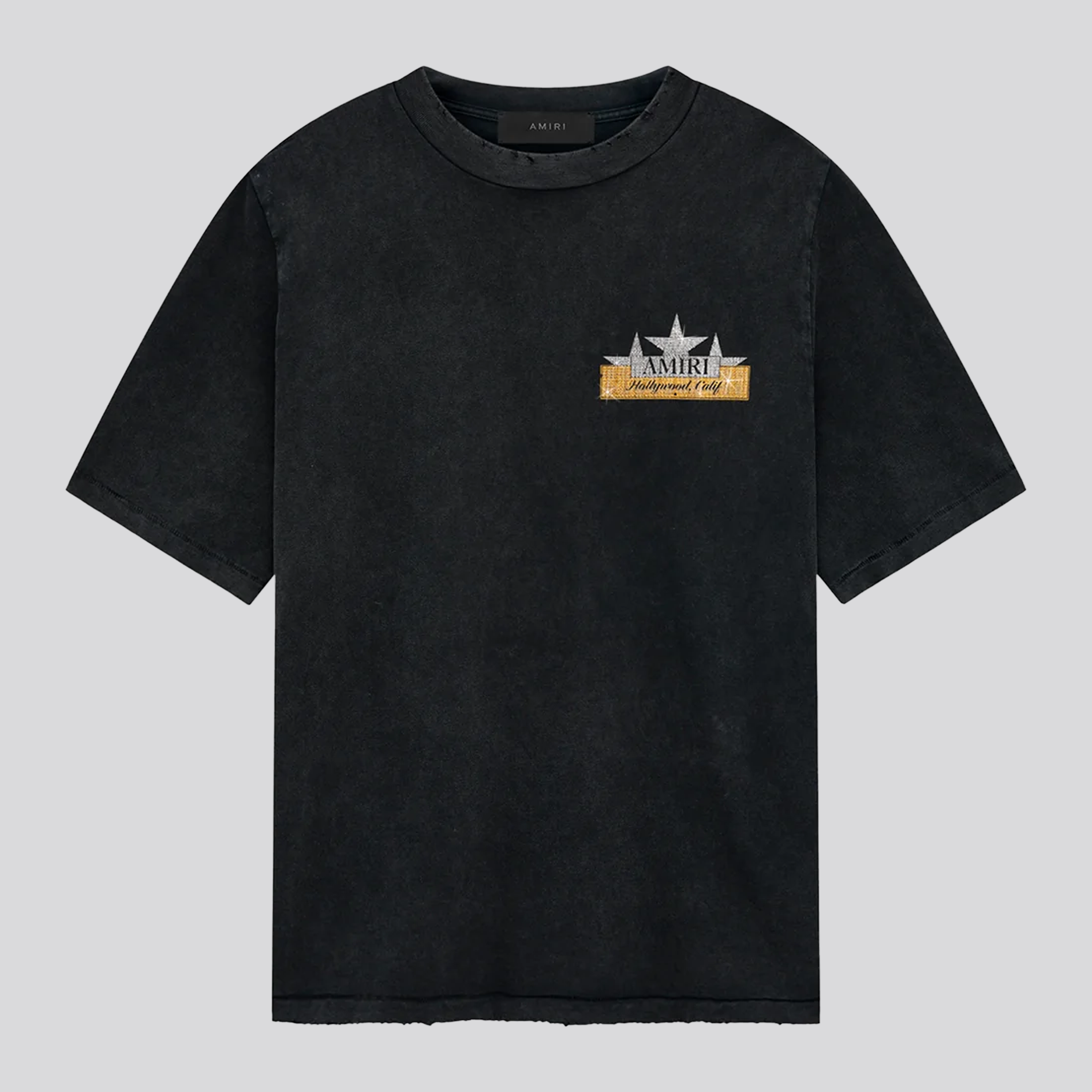 Camiseta Negra AMIRI Crystal Star