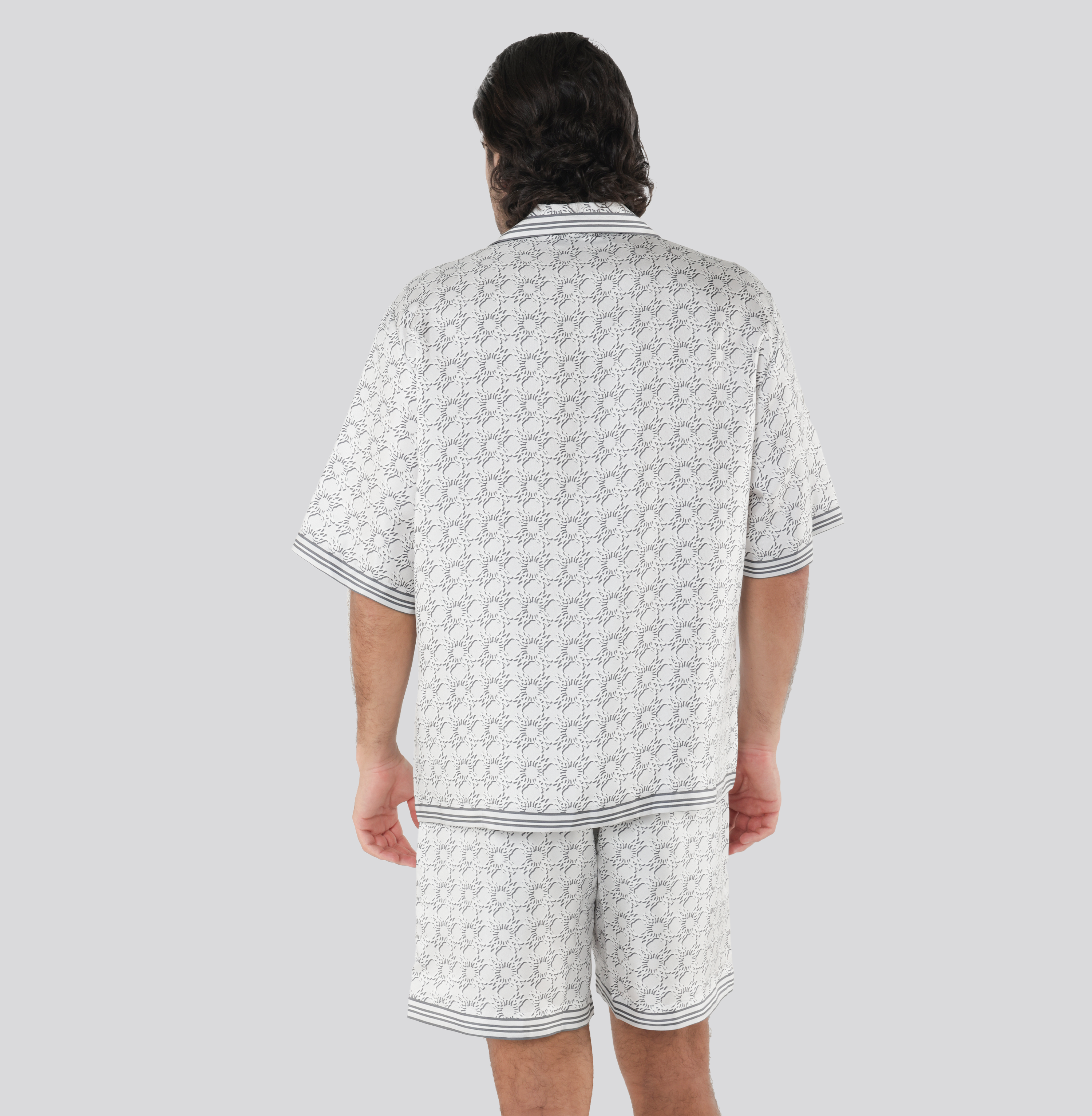 Camisa Gris AMIRI MA Quad Bowling