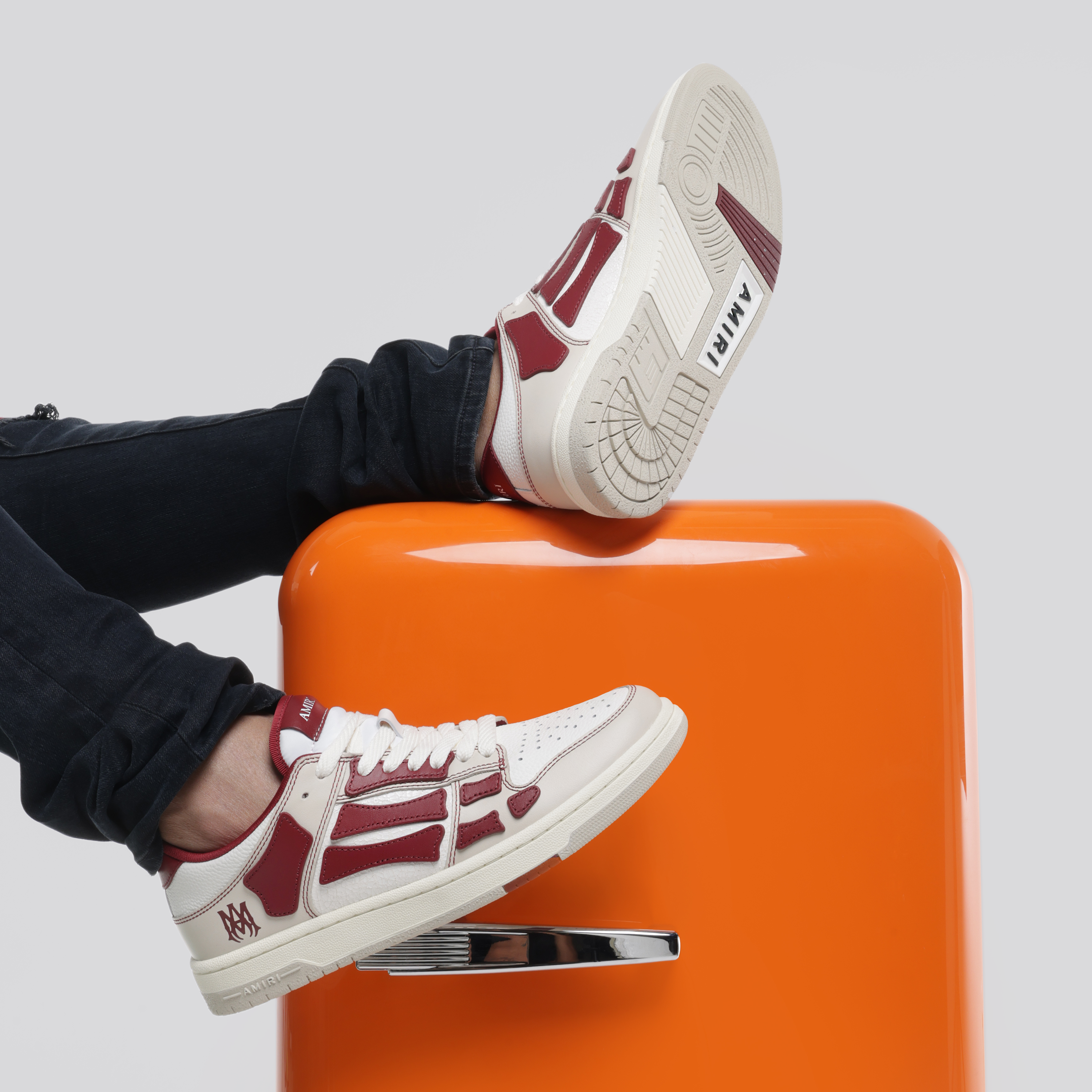 Sneakers Rojos AMIRI Varsity Skel Top Low