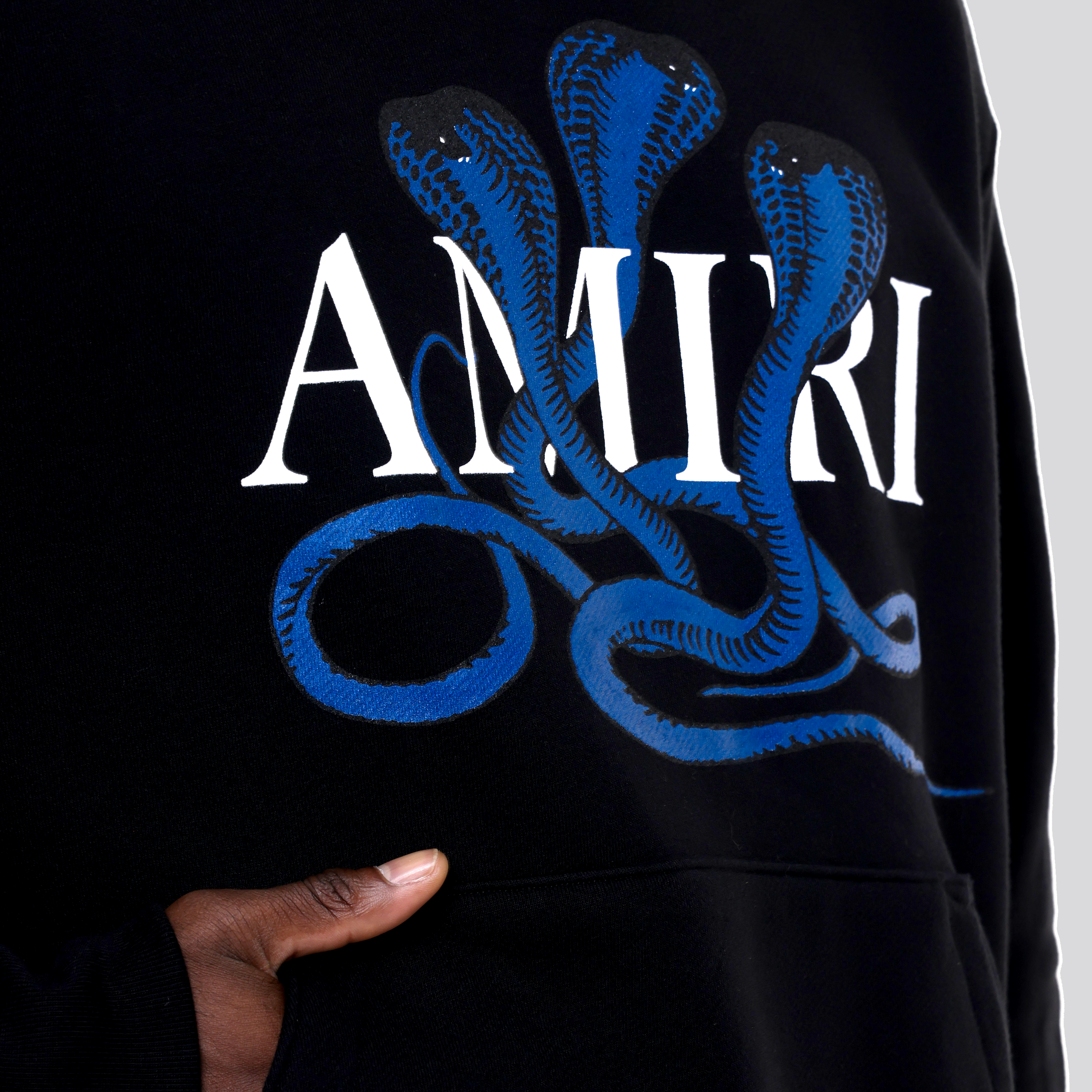 Buzo Negro AMIRI Azul Snake