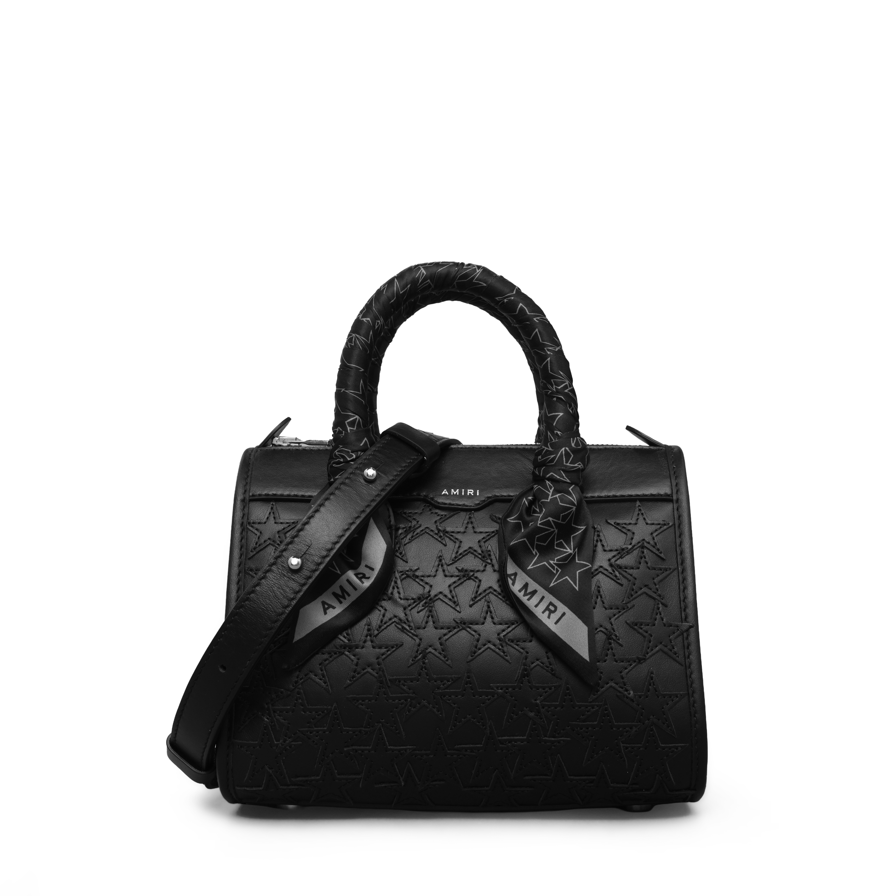 Cartera Negra AMIRI Stars Micro Triangle