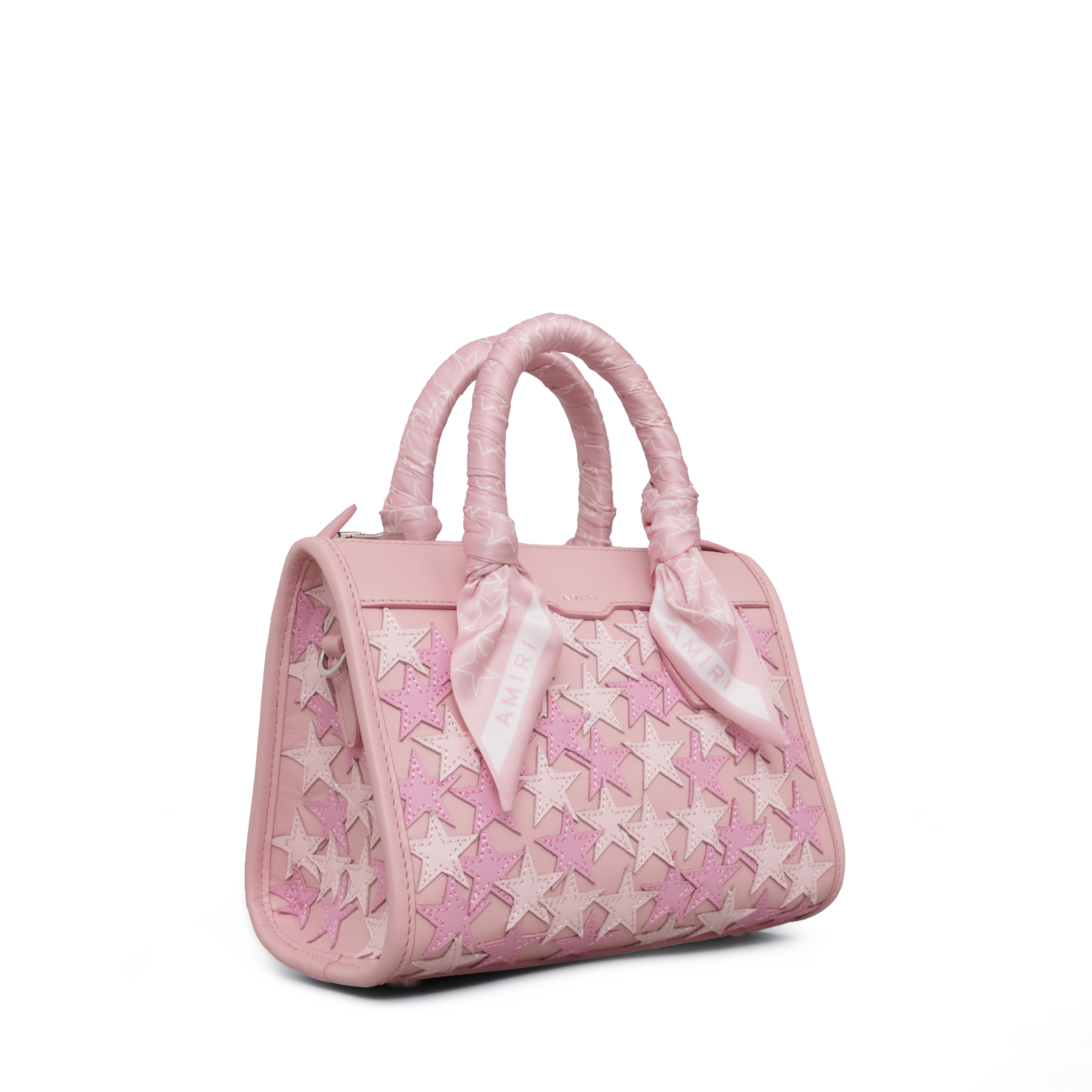 Cartera Rosada AMIRI Stars Micro Triangle