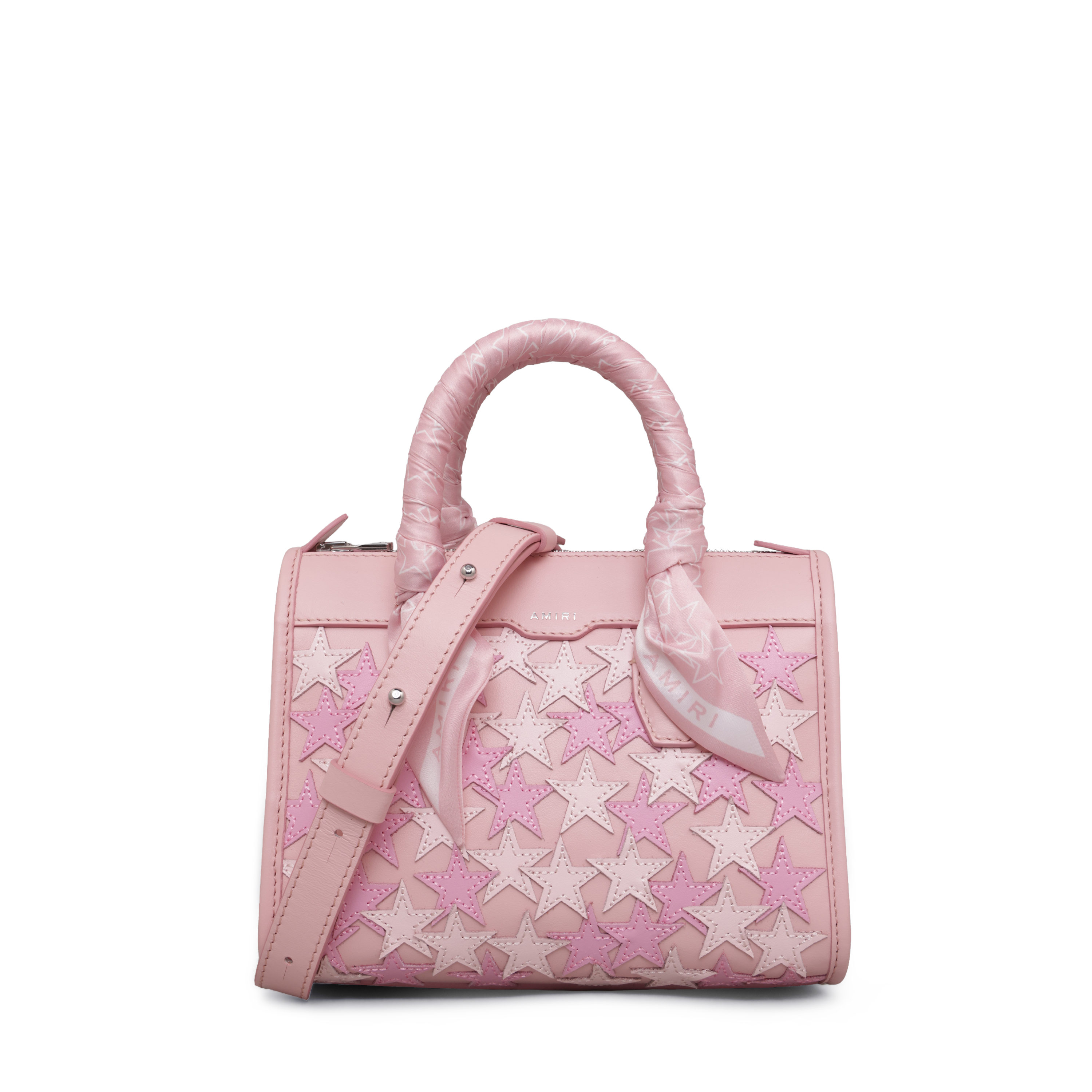 Cartera Rosada AMIRI Stars Micro Triangle