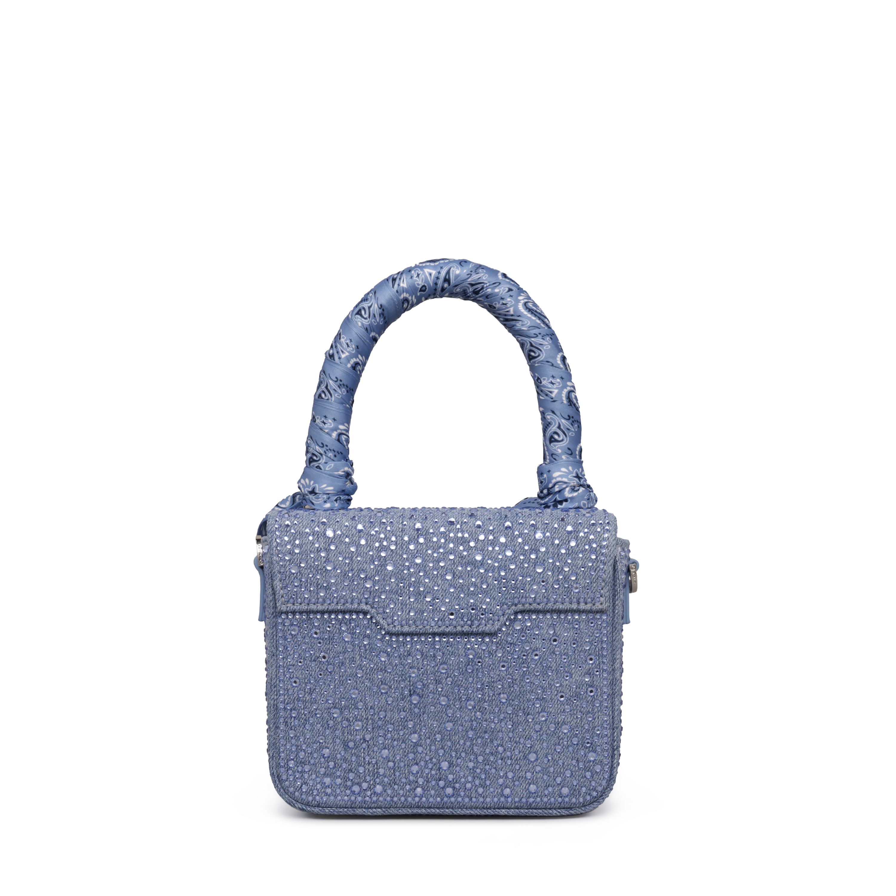 Cartera Azul AMIRI Crystal Denim Micro Ma