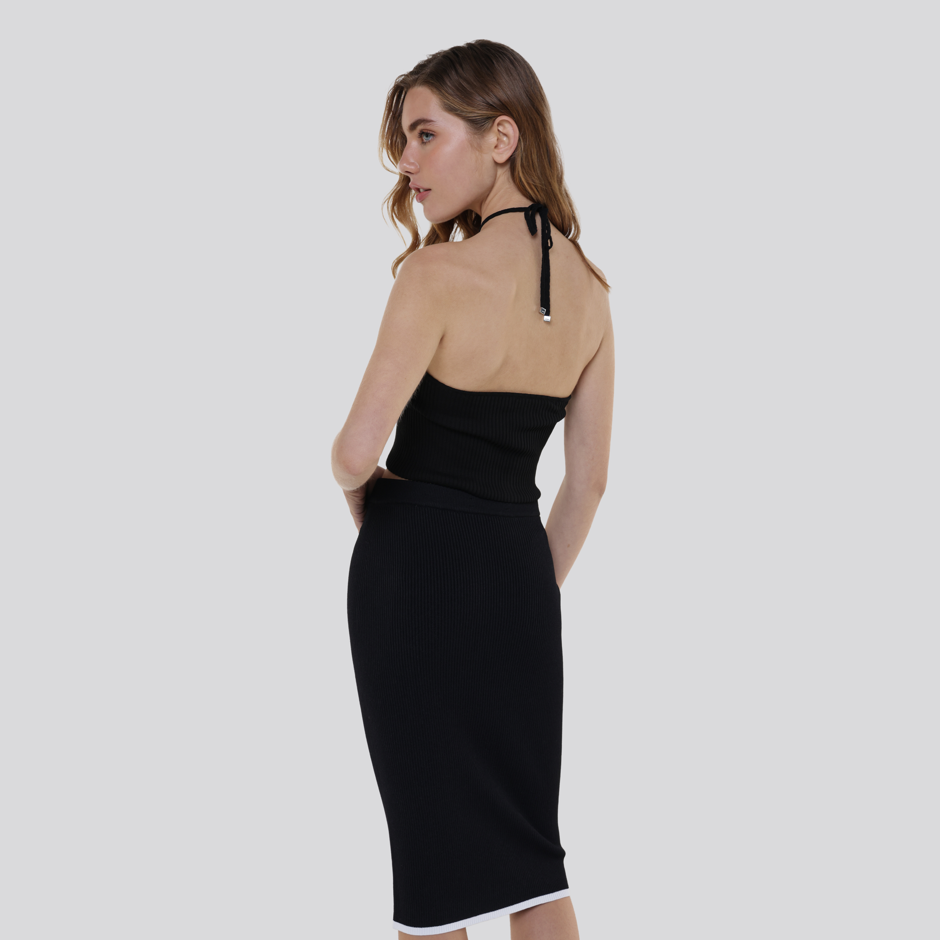 Falda Negra AMIRI MA Midi