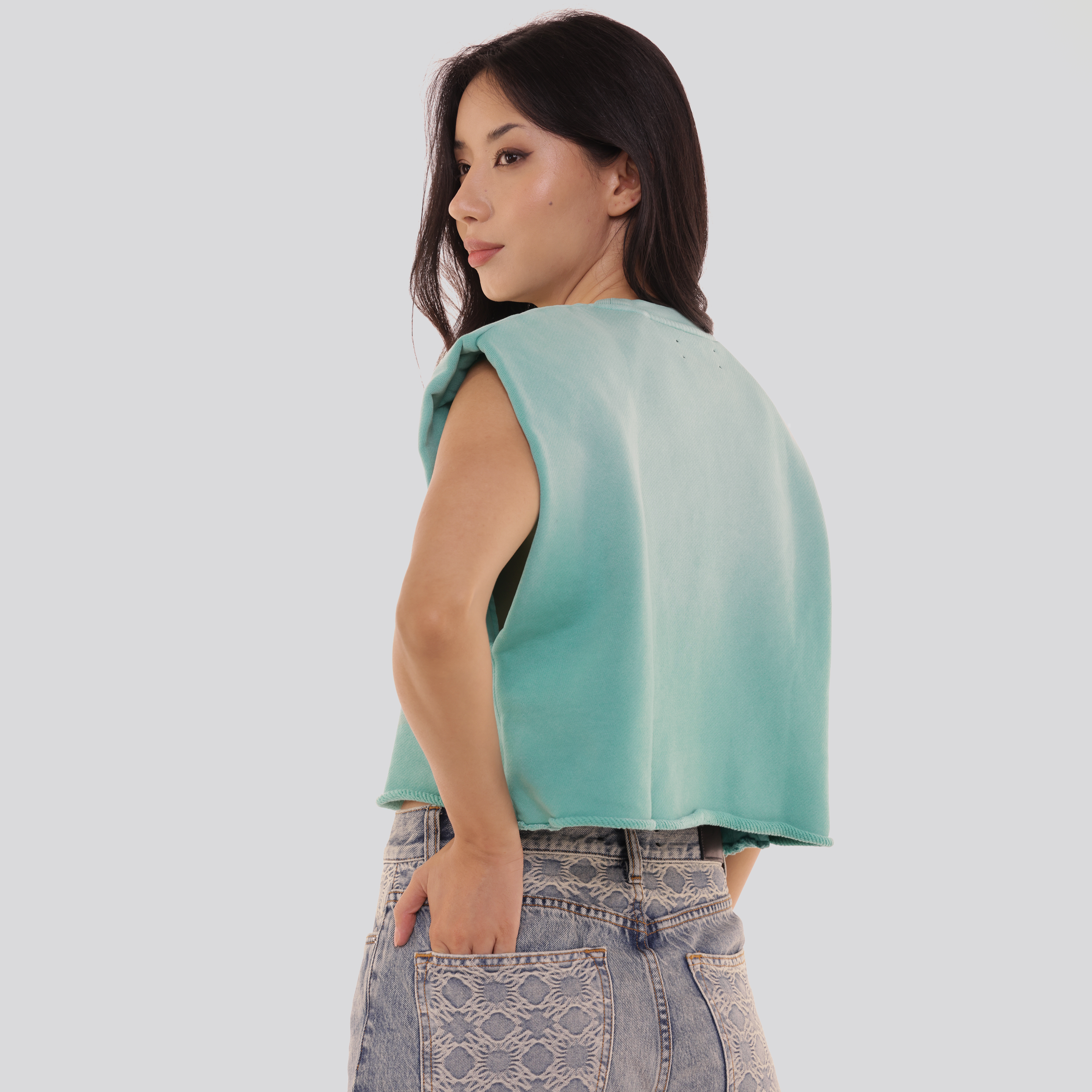 Top Azul AMIRI Vintage Shoulder