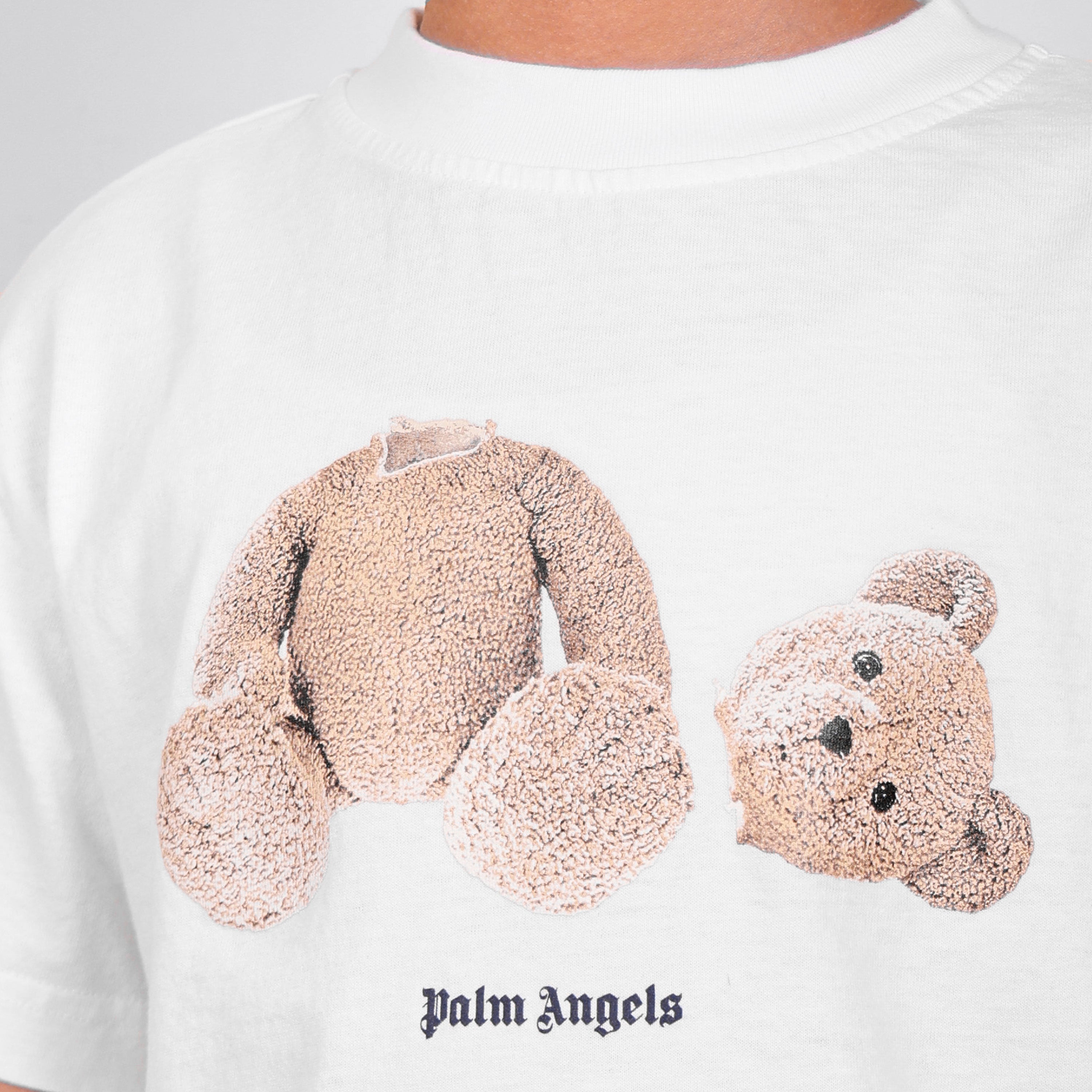 Camiseta Blanca Palm Angels Kids Oso