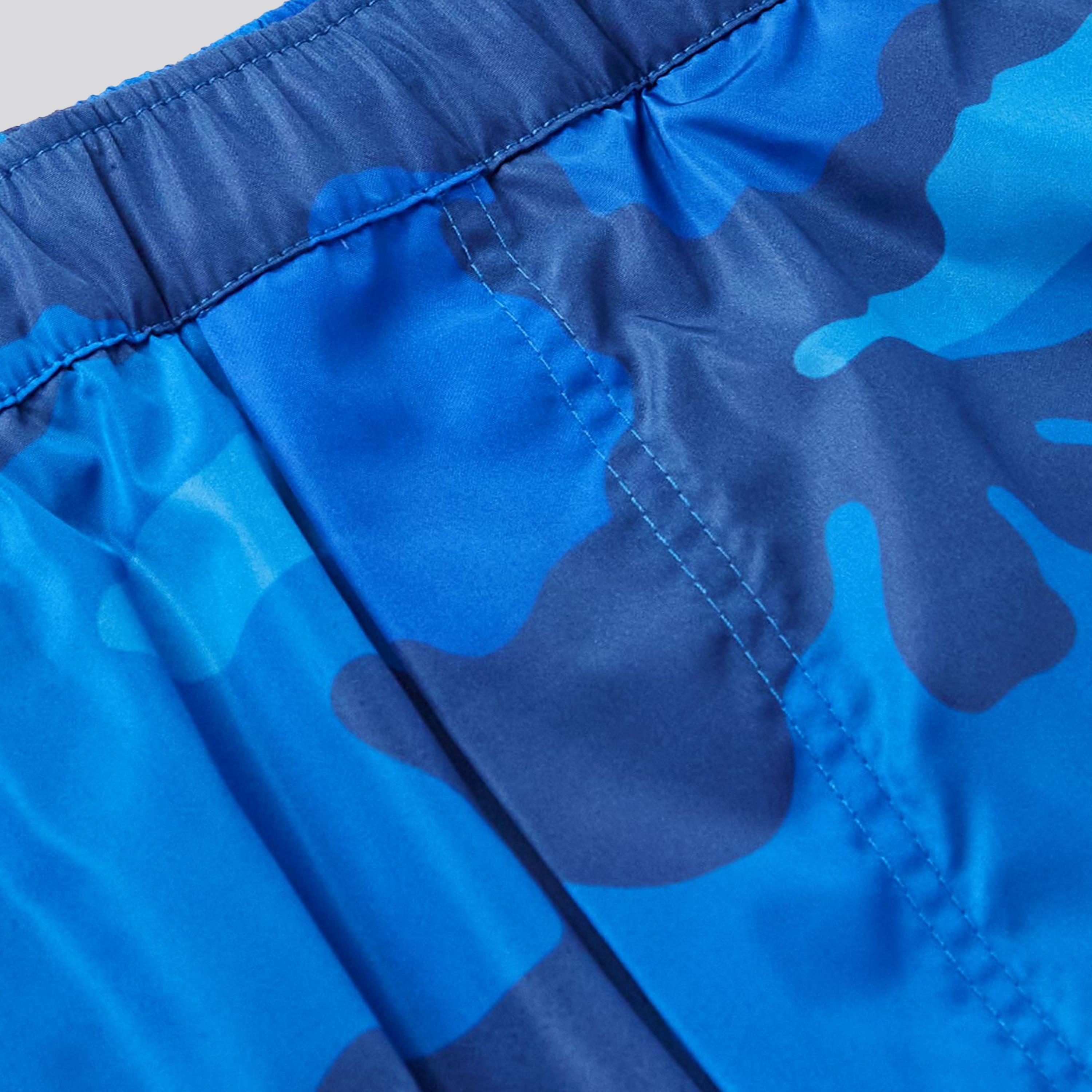 Pantaloneta de Baño Azul Camuflaje Valentino