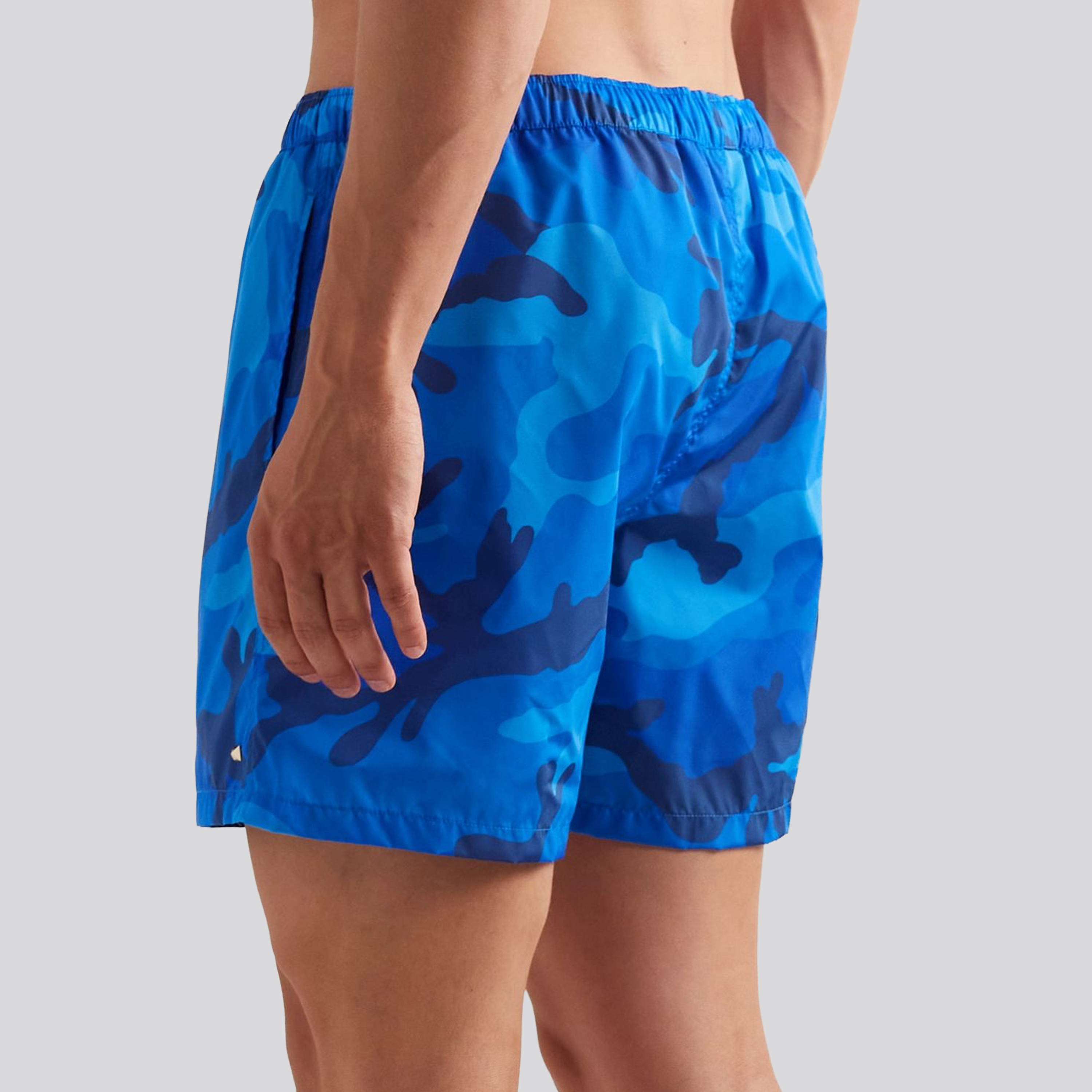 Pantaloneta de Baño Azul Camuflaje Valentino