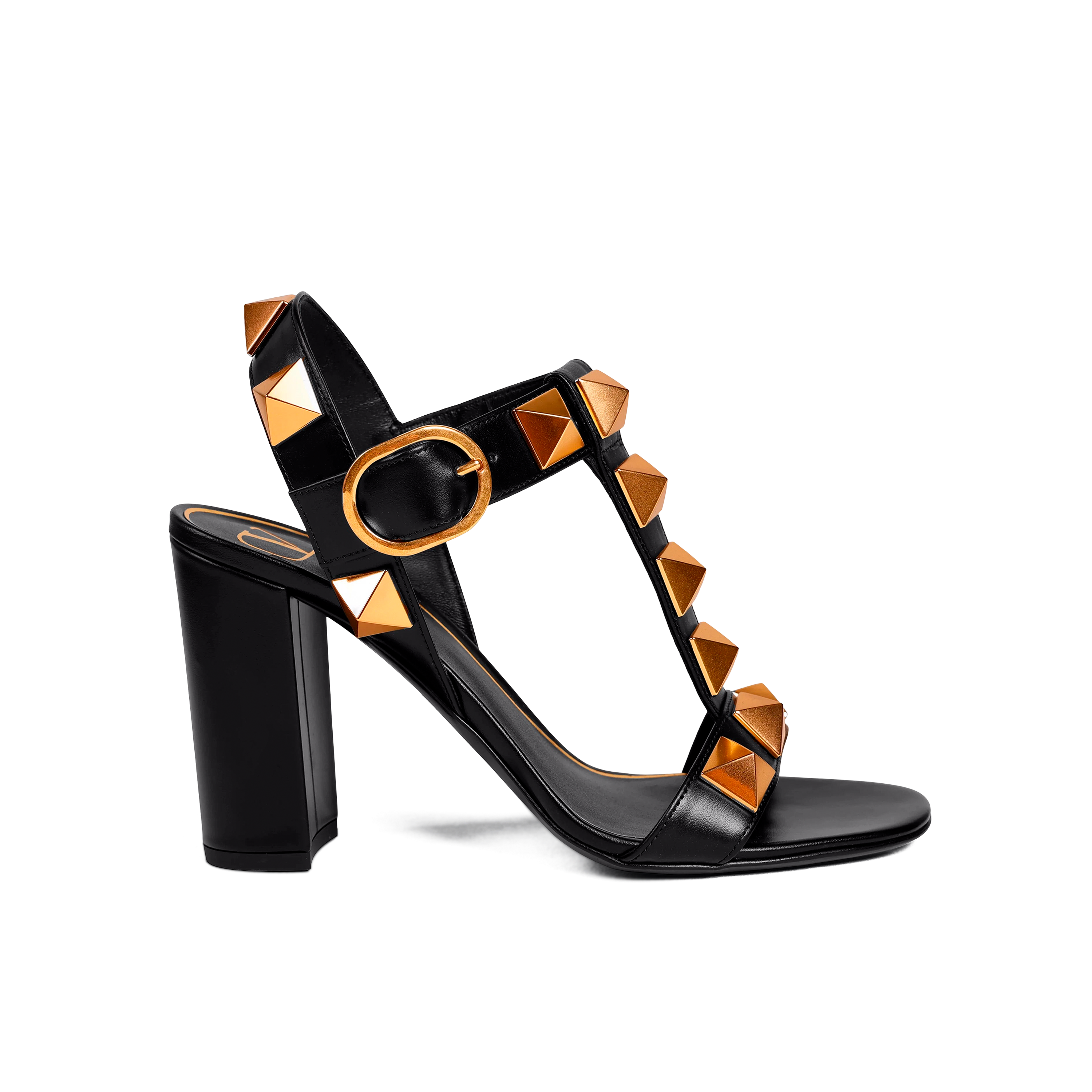 Tacones Negros Valentino Macrorockstud 100 mm