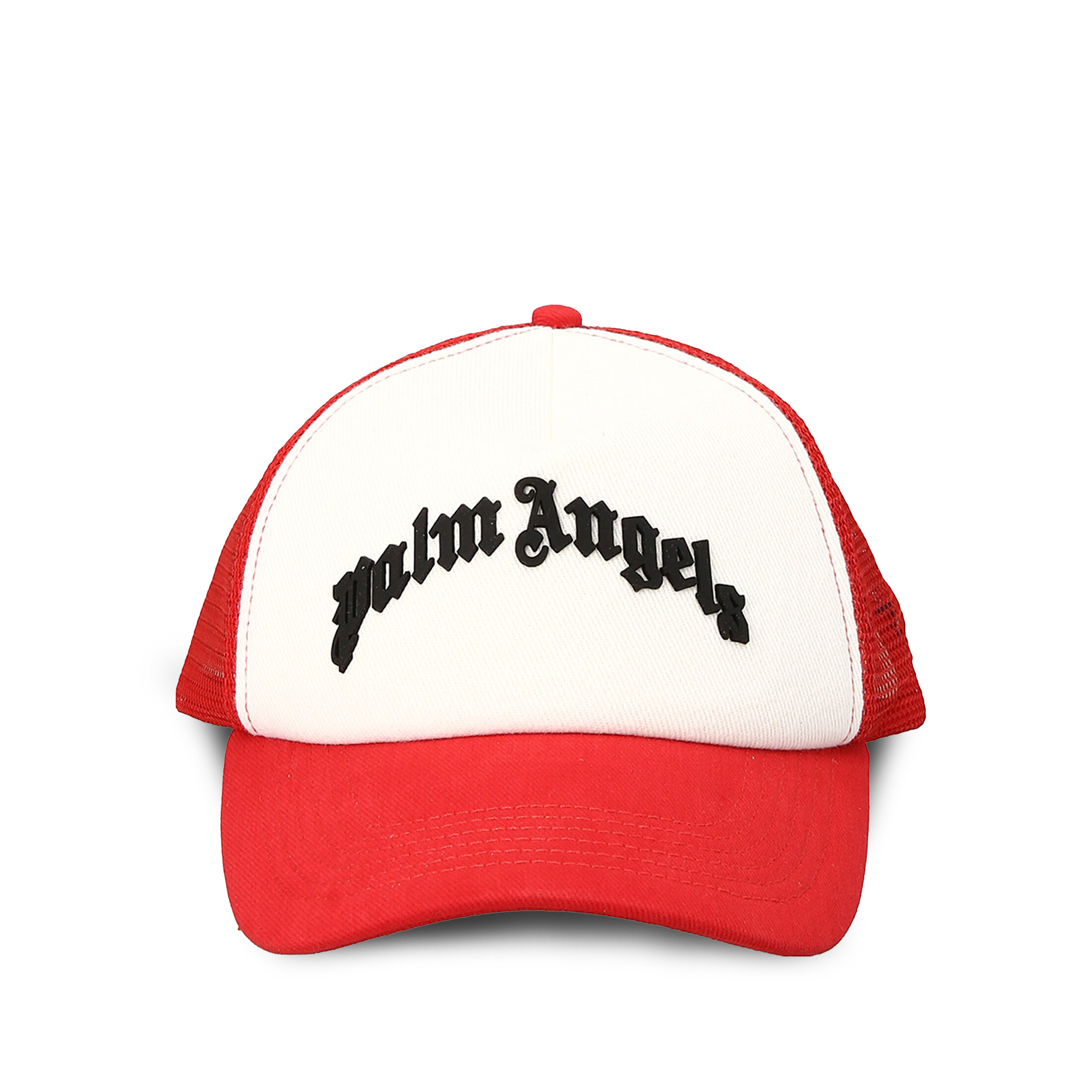 Gorra Rojo Palm Angels Curved Logo Mesh