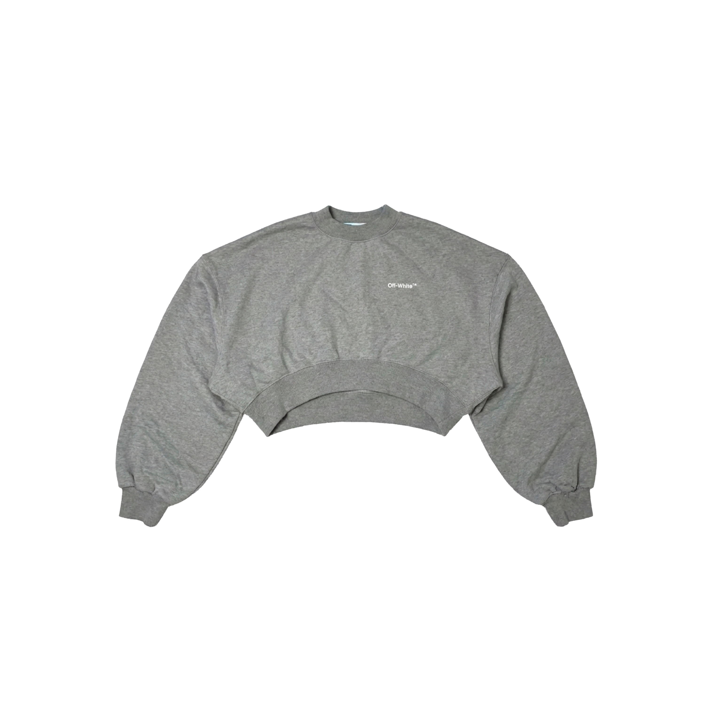 Suéter Gris Off-White Cropped