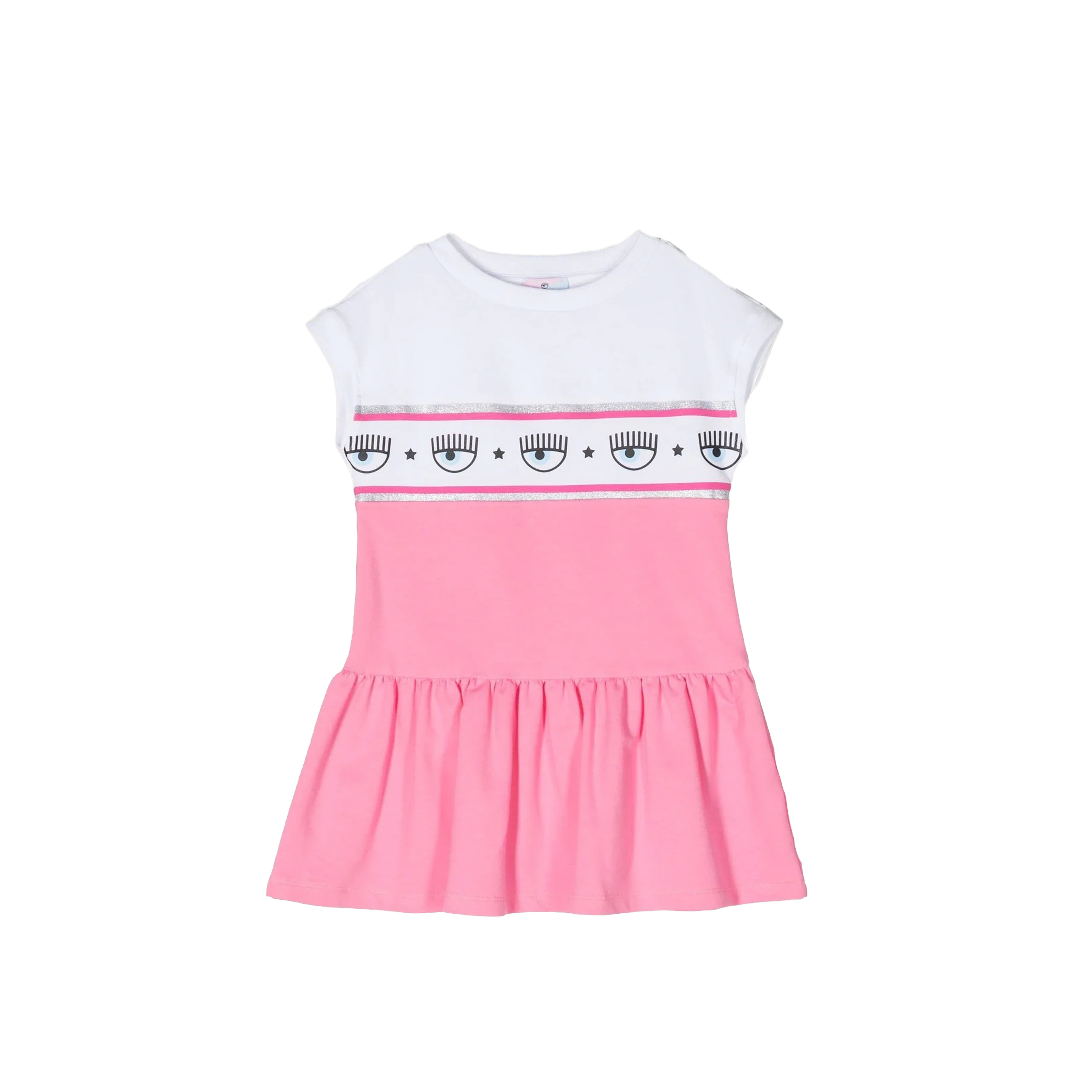 Vestido Blanco Pink Chiara Ferragni Kids Eyelike