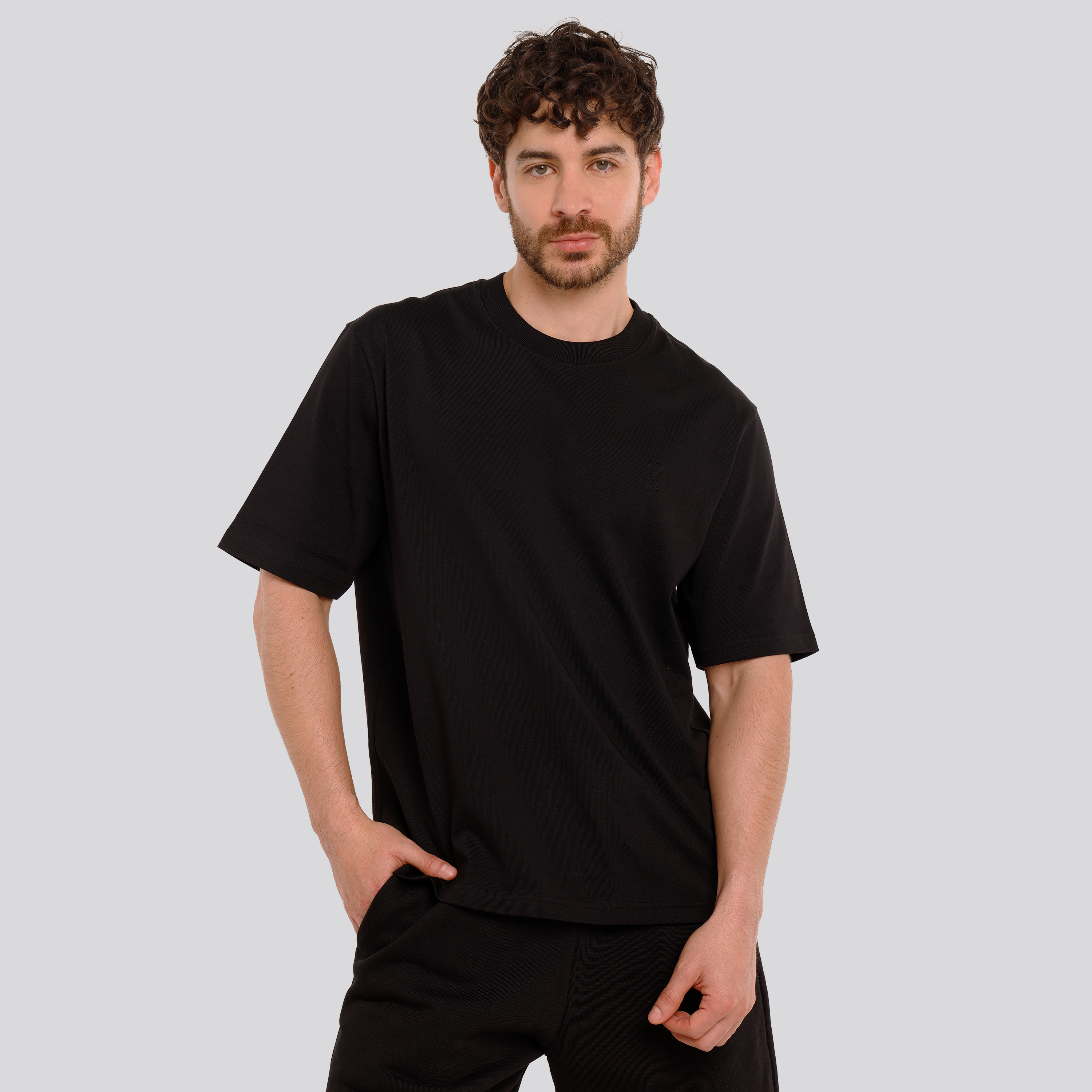 Camiseta Beige Ami Paris Tonal Coeur