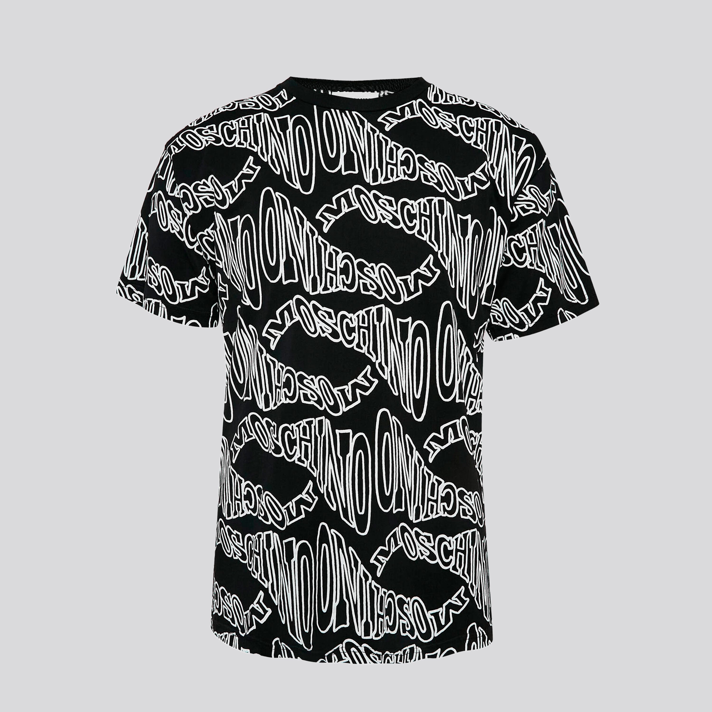 Camiseta Negra Moschino Multi Stars