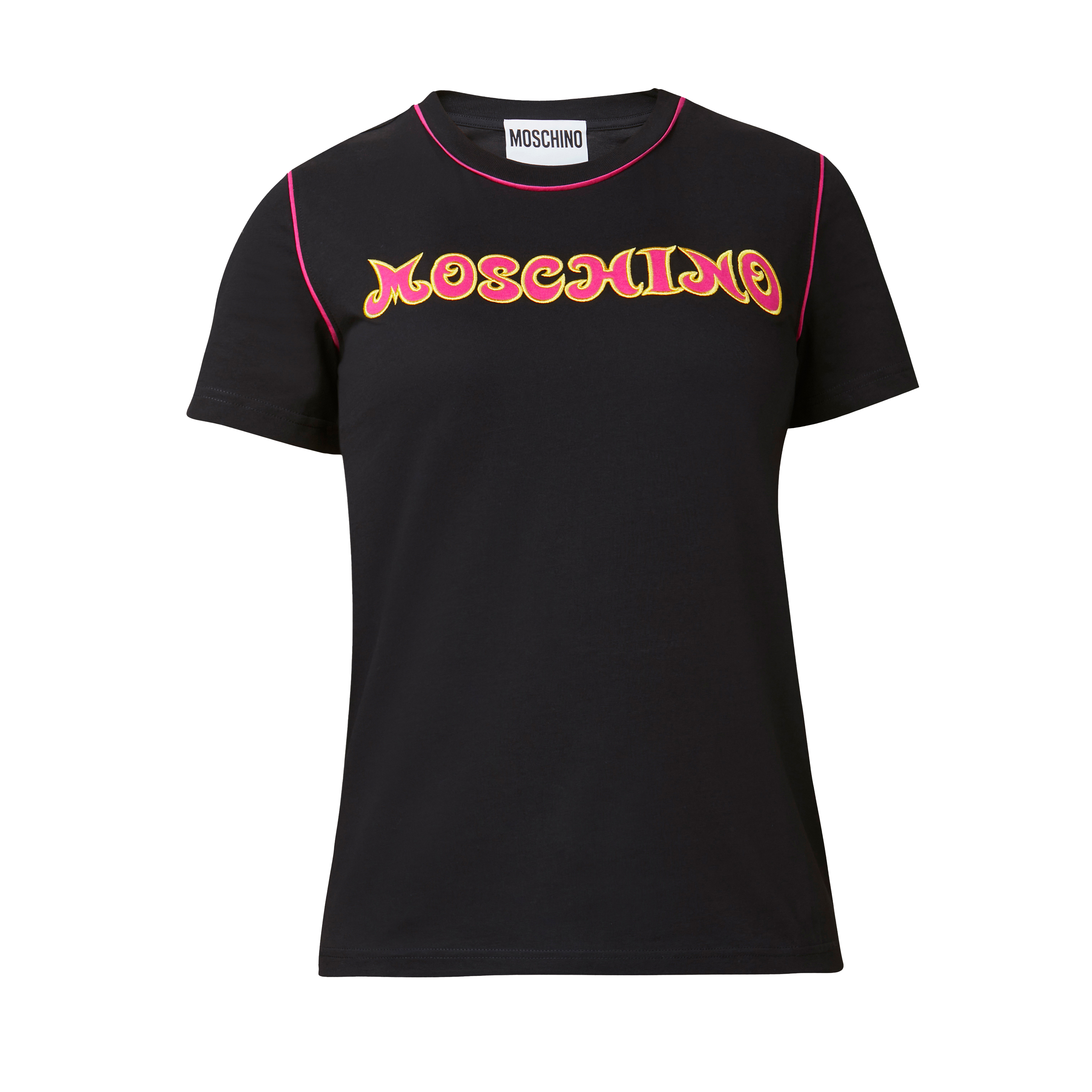 Camiseta Negra Moschino Logo