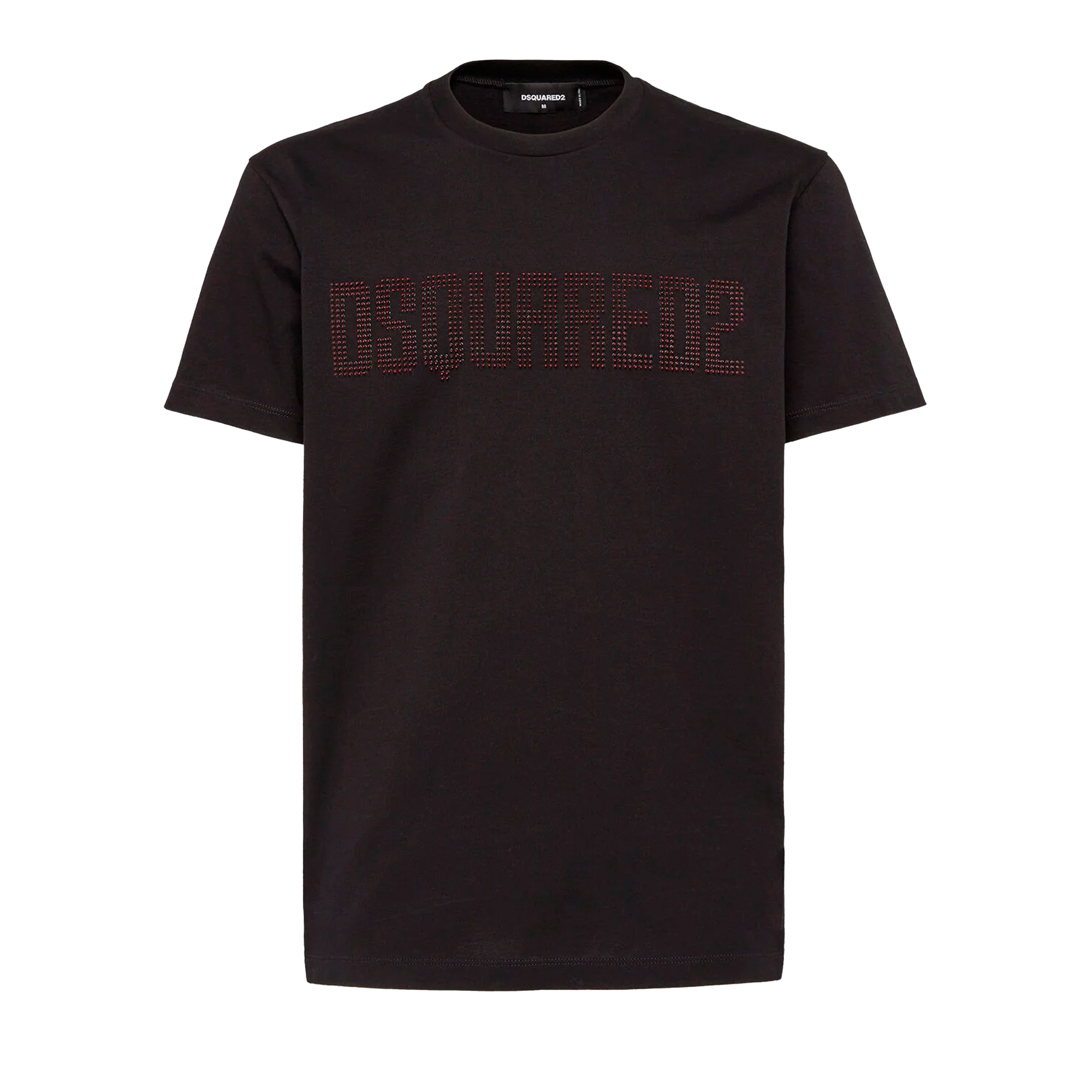 Camiseta Negra Dsquared2 Crystal Logo