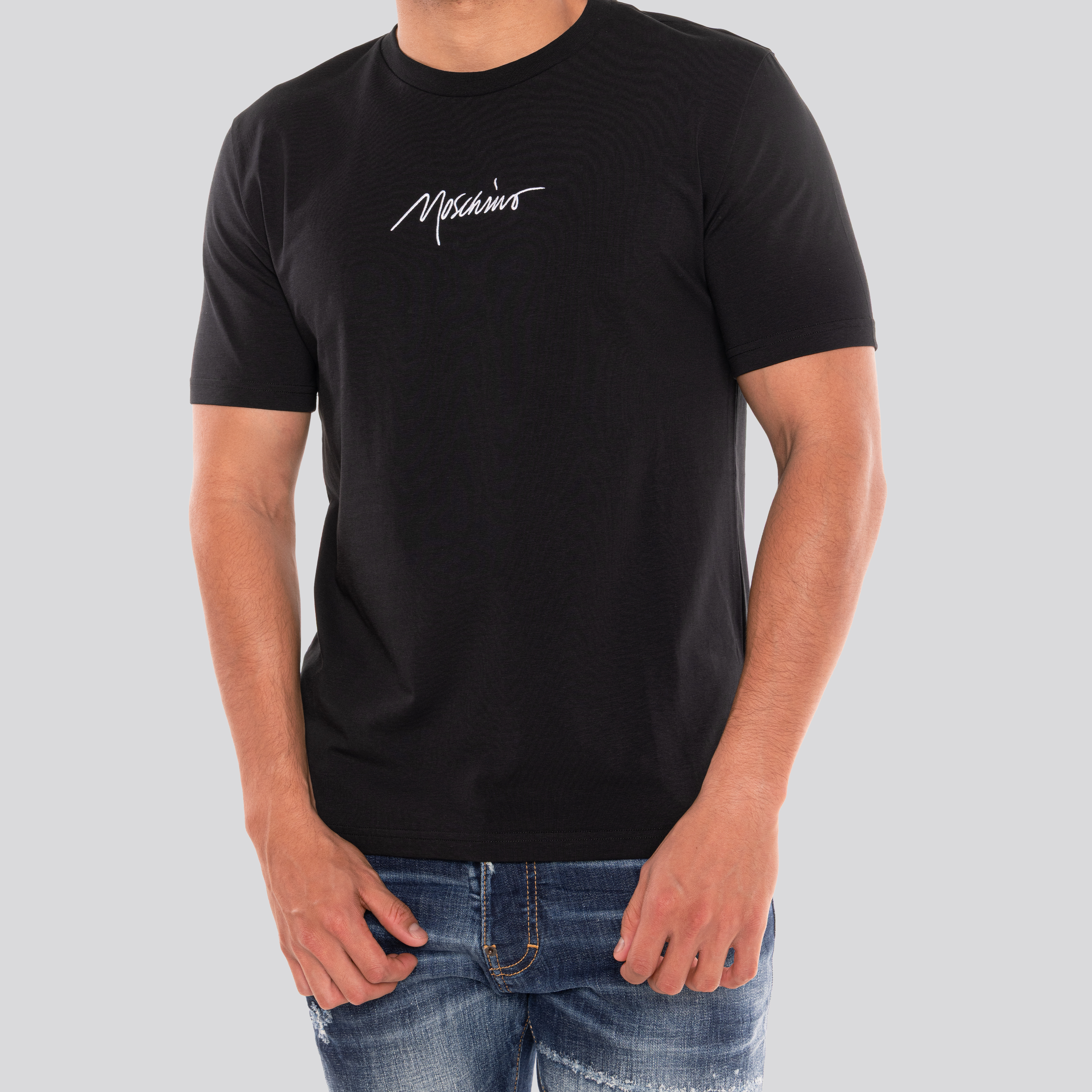Camiseta Negra Moschino Sign