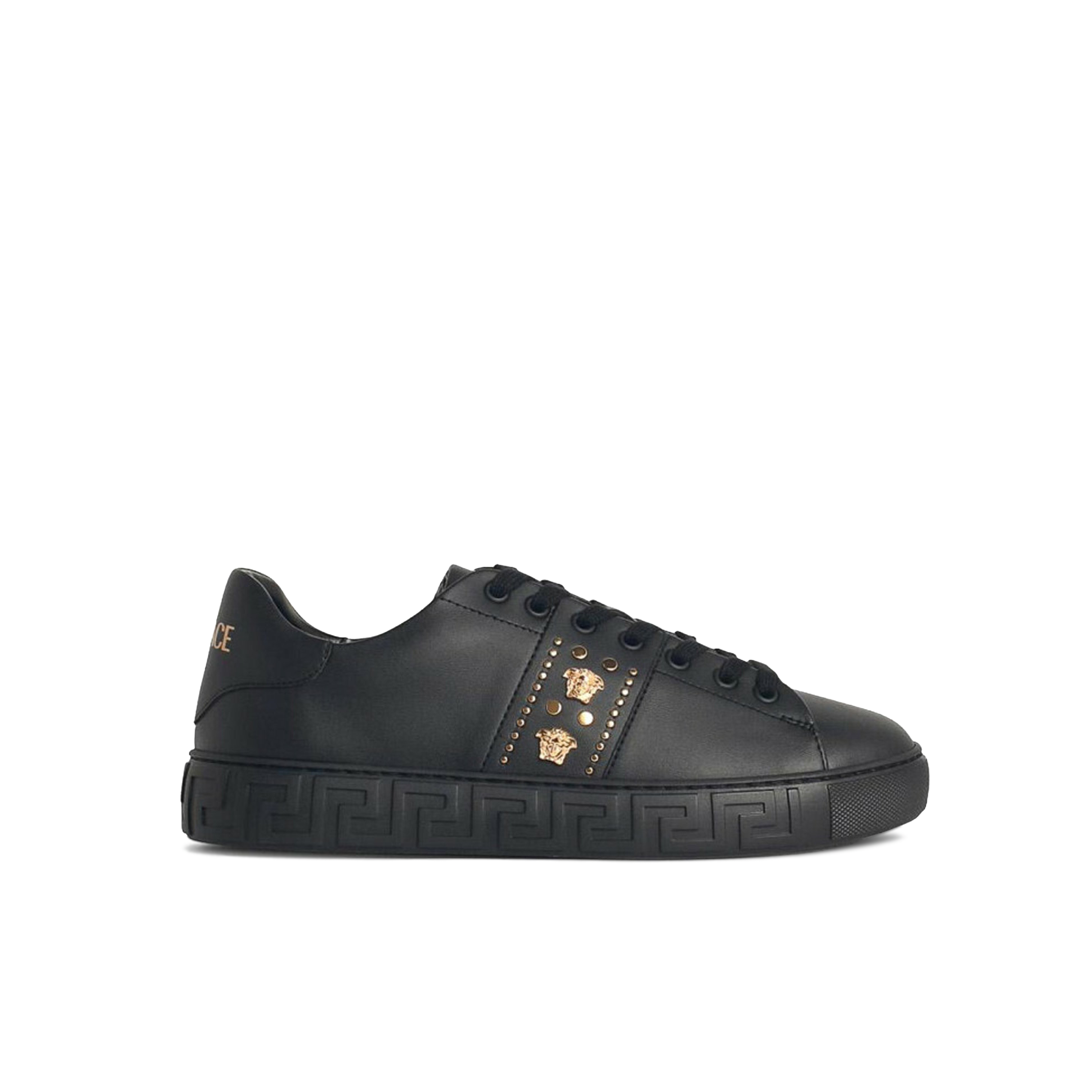 Sneakers Negros Versace Medusa Rhinestones