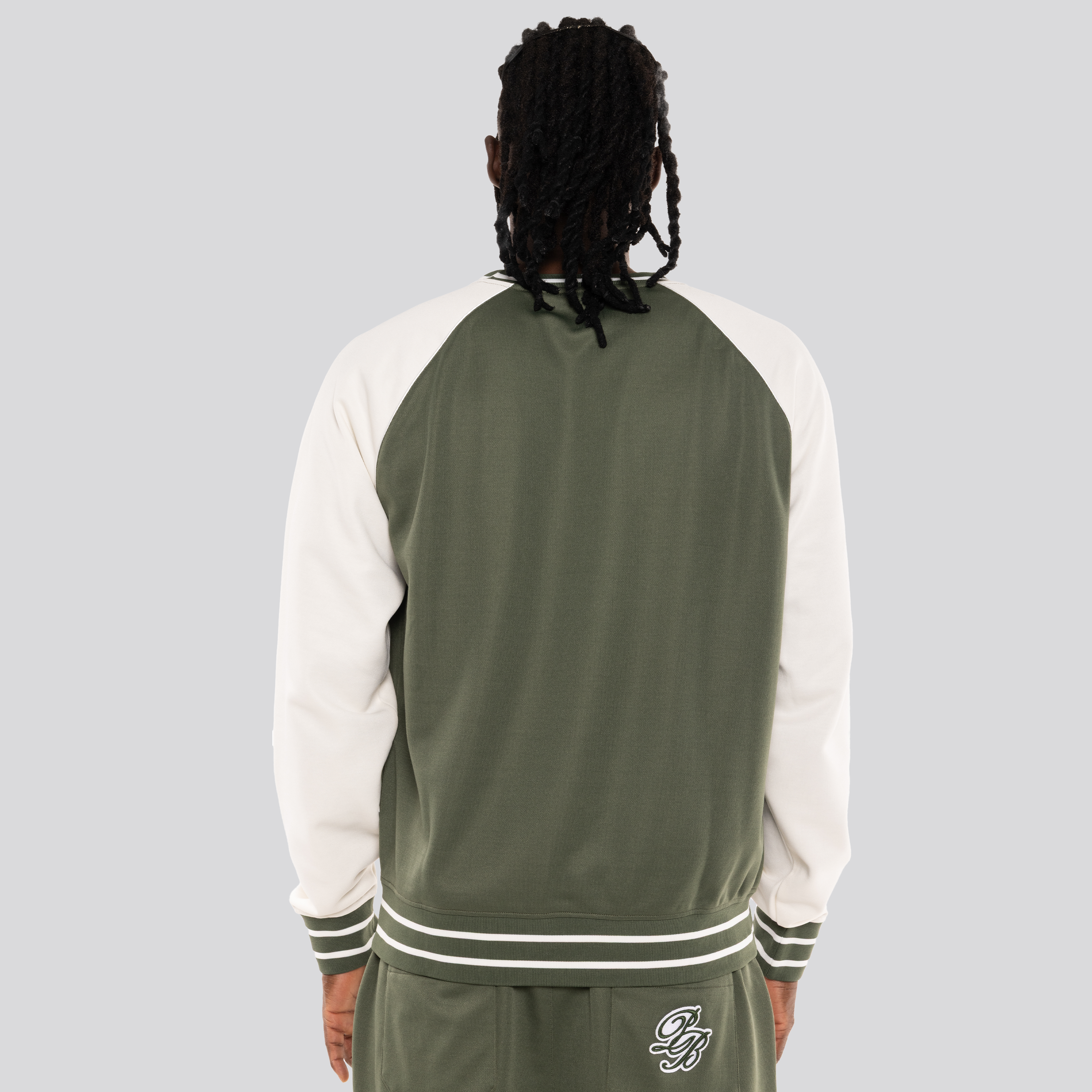 Buzo Verde Balmain Sign Logo