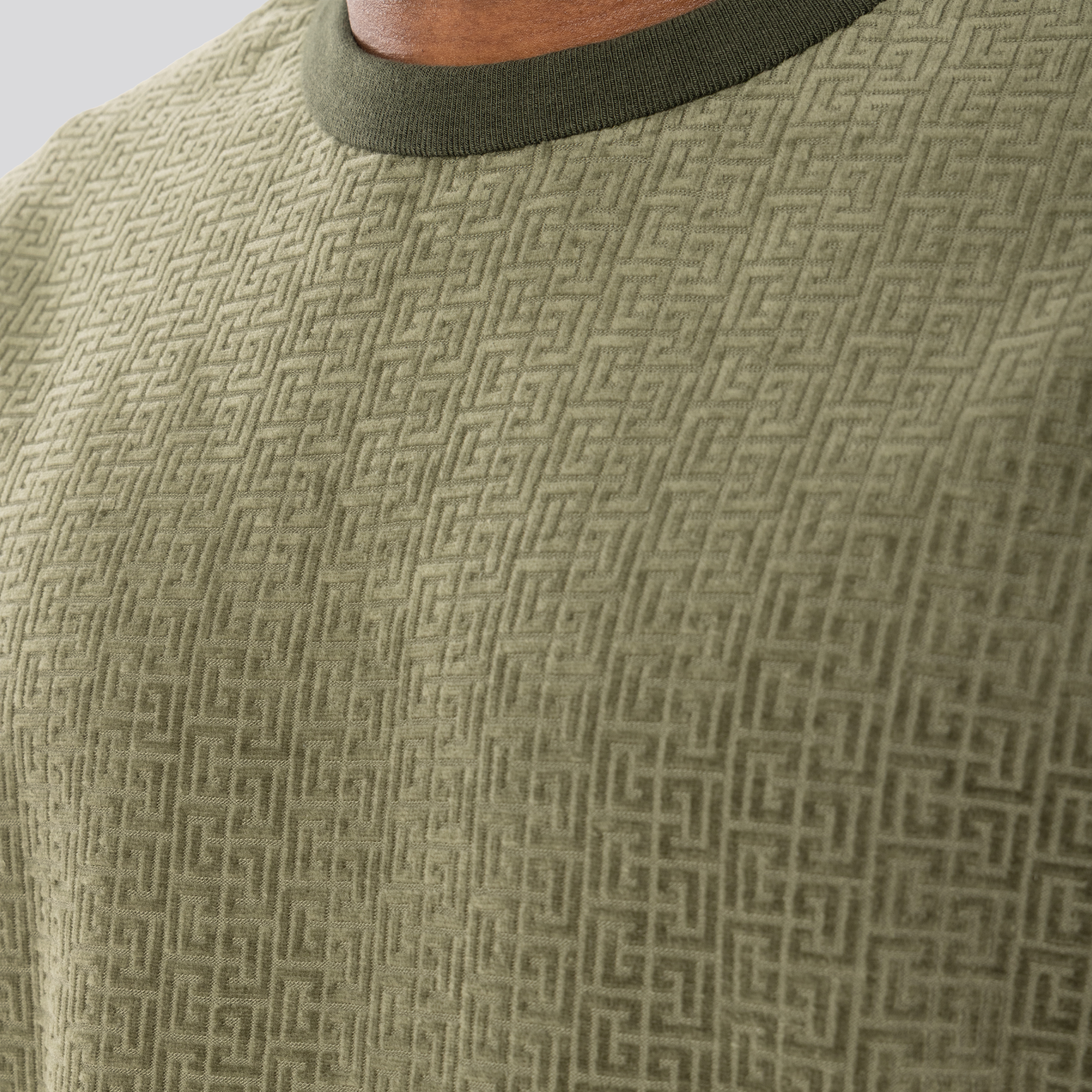 Camiseta Verde Balmain Monogram