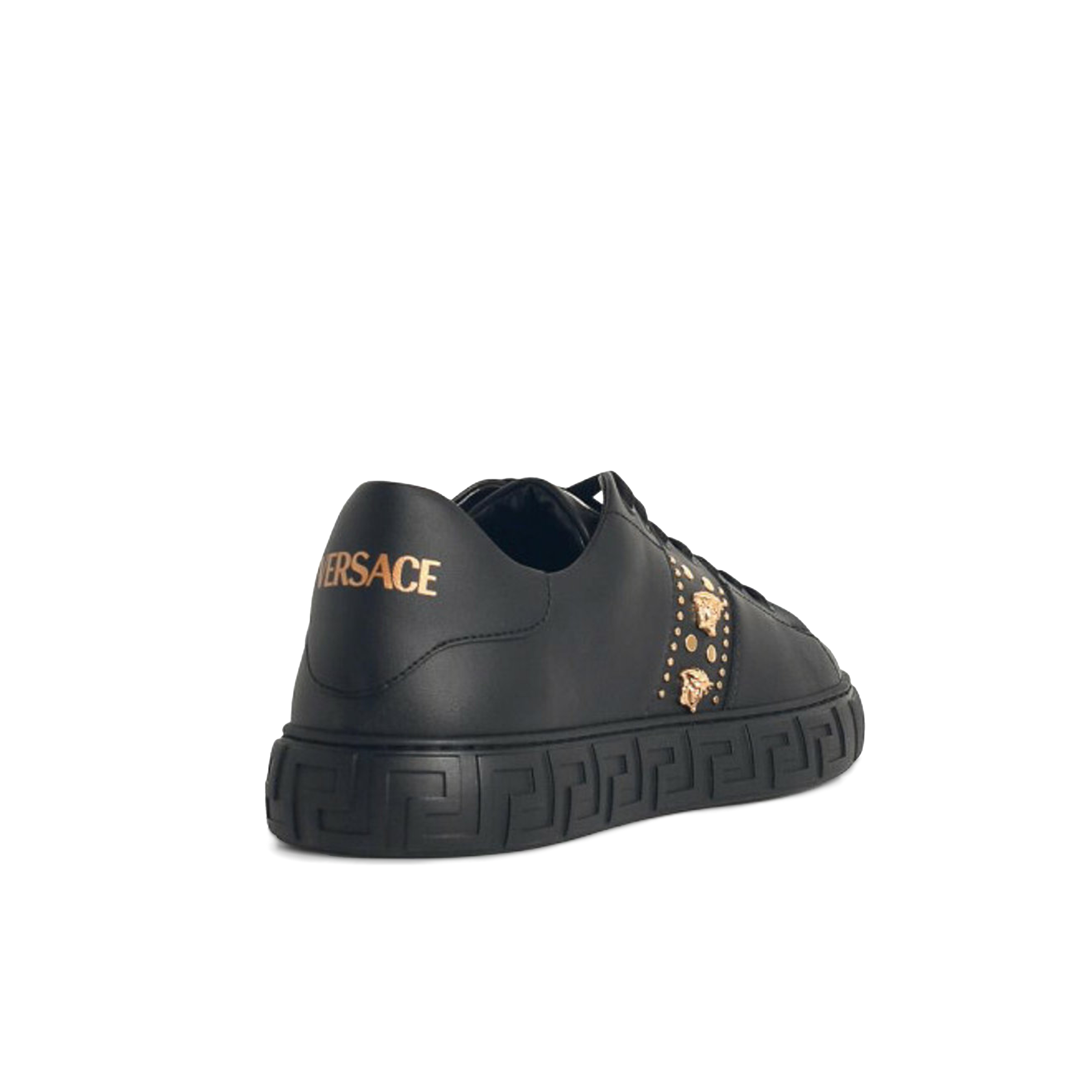 Sneakers Negros Versace Medusa Rhinestones