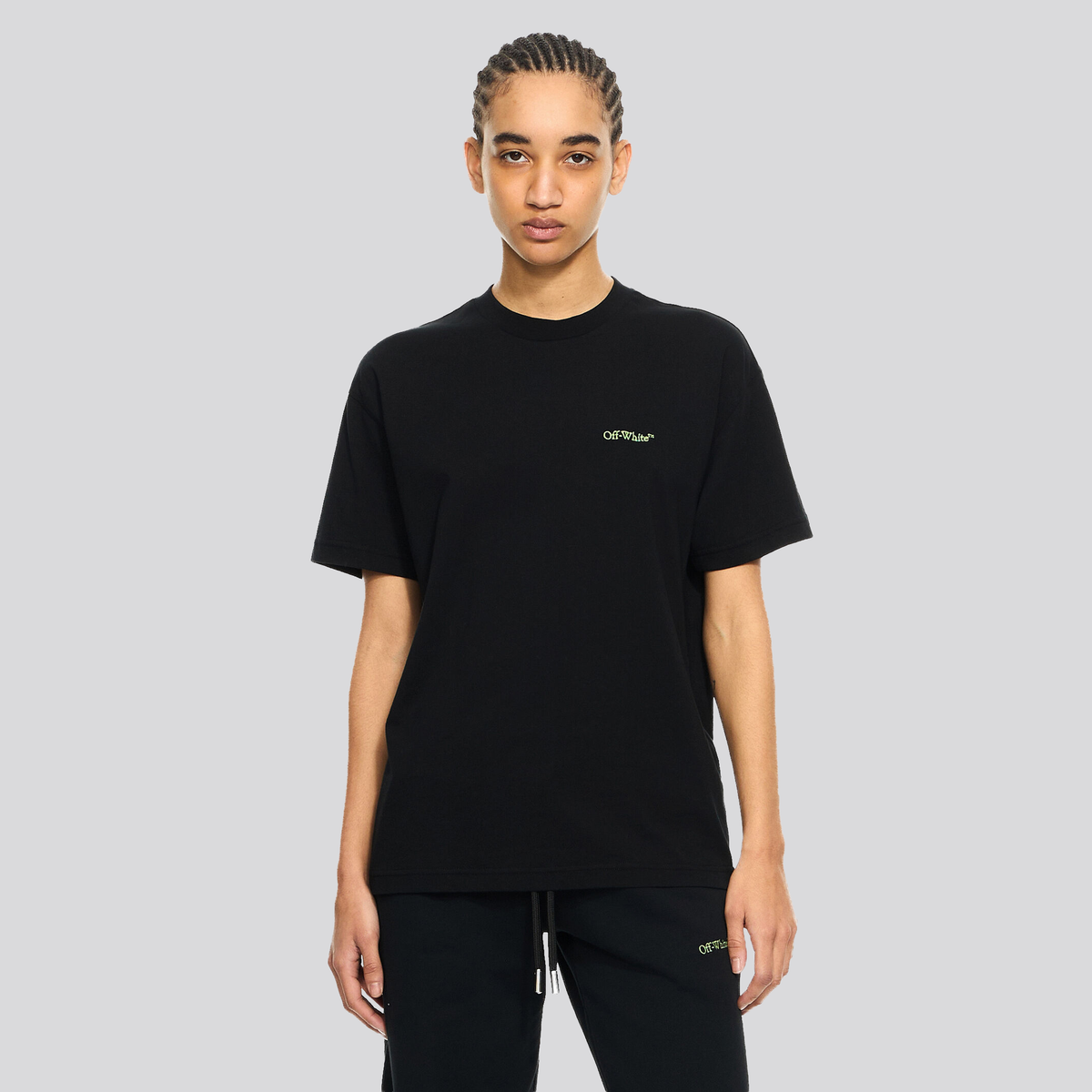 Camiseta Negra Off-White Arrow Leaves Reg