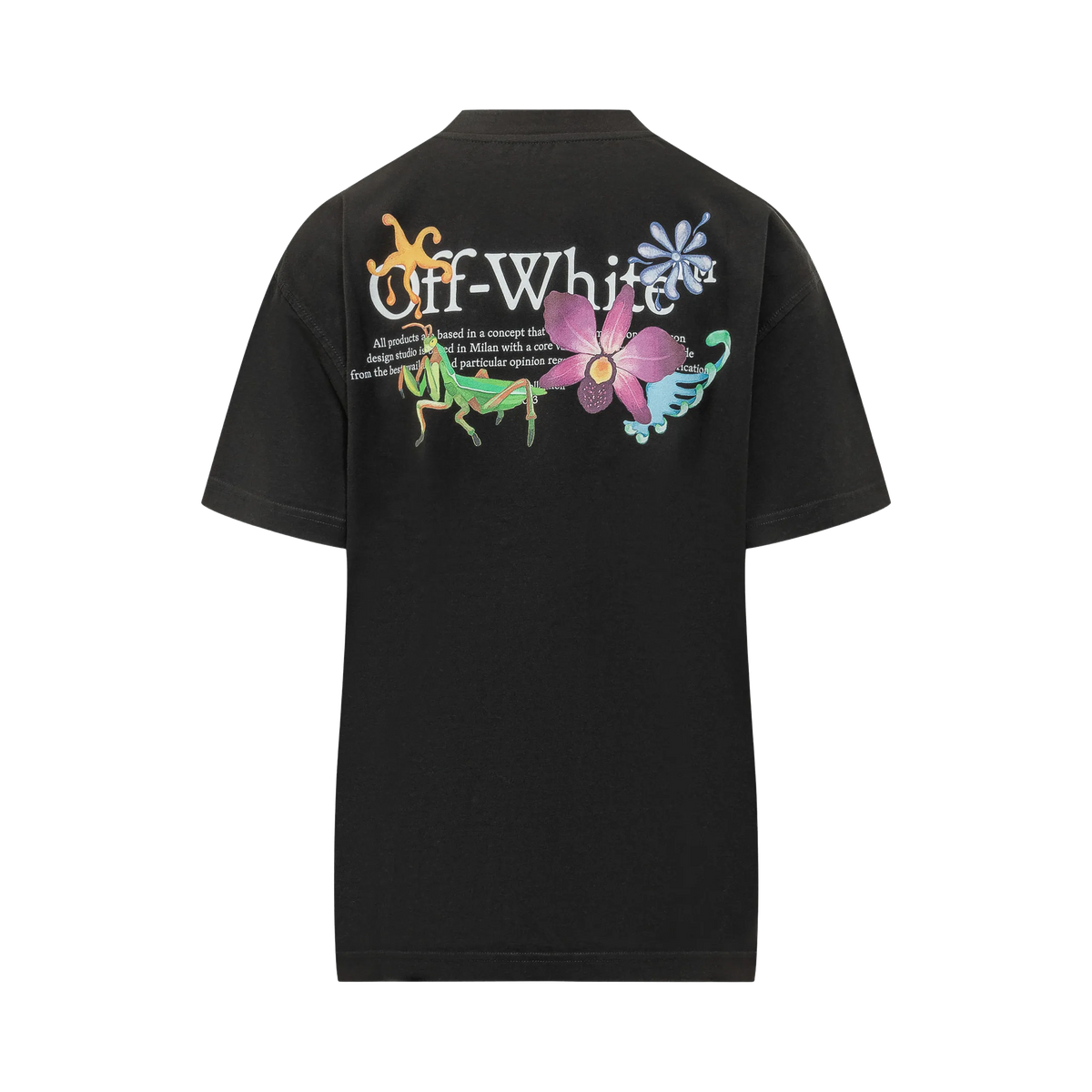 Camiseta Negra Off-White Quote Soft Life