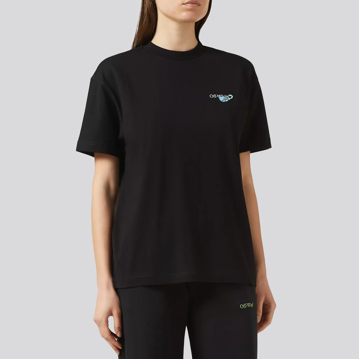 Camiseta Negra Off-White Quote Soft Life