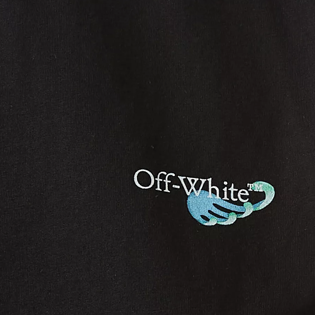 Camiseta Negra Off-White Quote Soft Life
