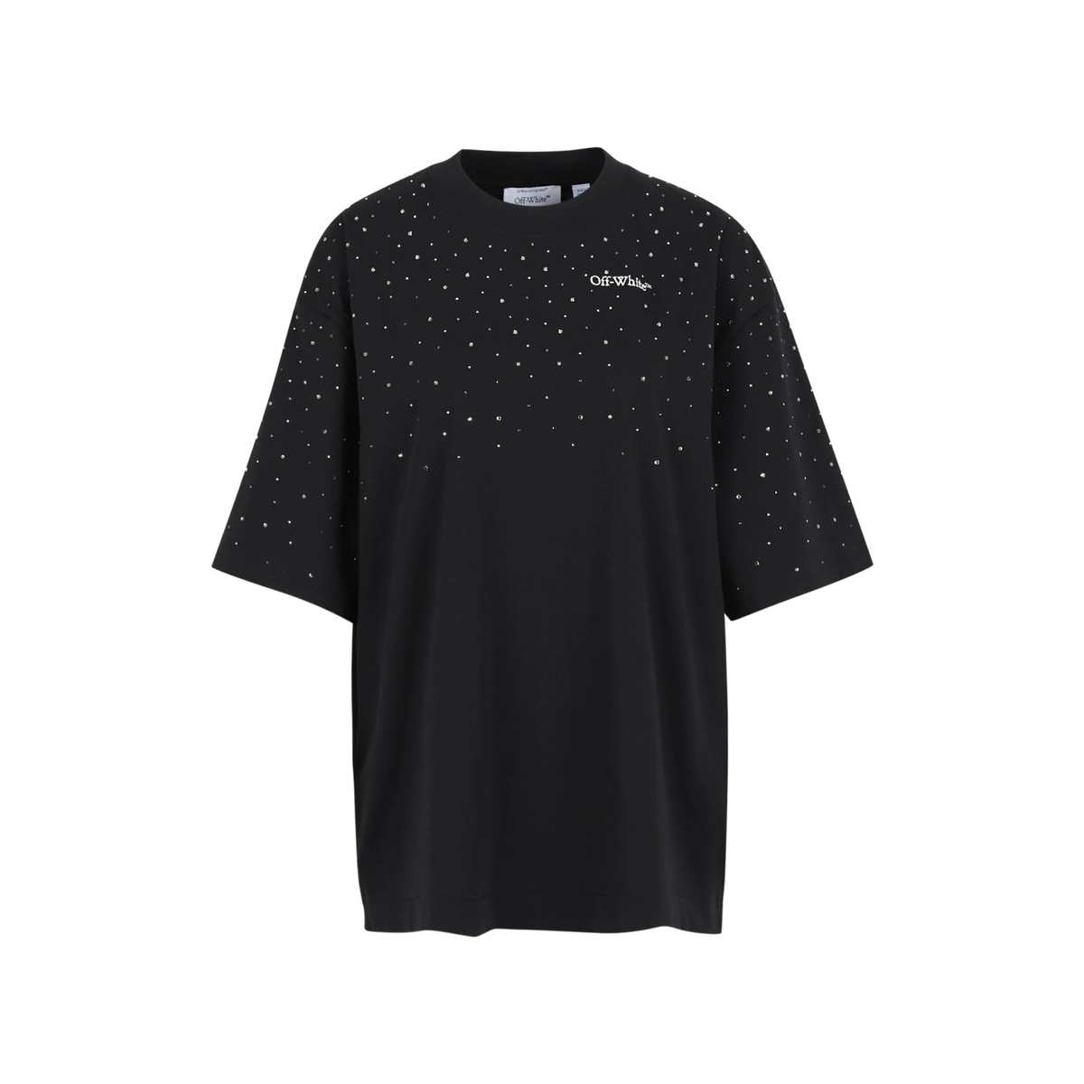 Camiseta Negra Off-White Swarovski Arrow Skate