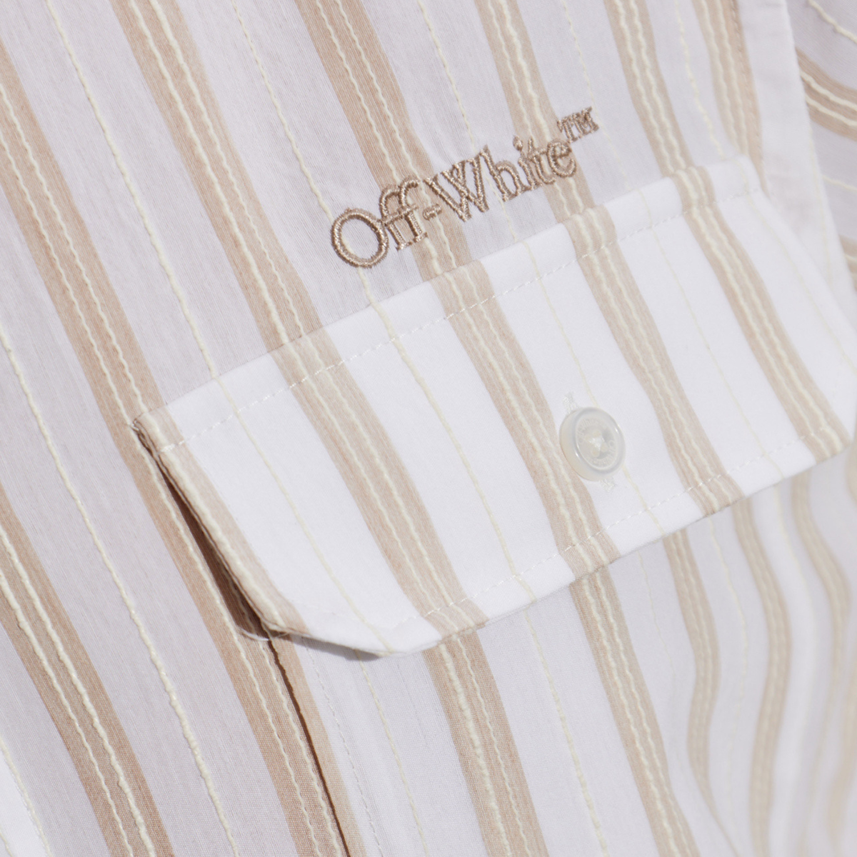 Camisa Blanca Off-White Striped