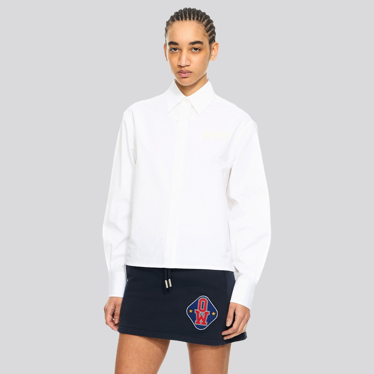 Camisa Blanca Off-White Popeline