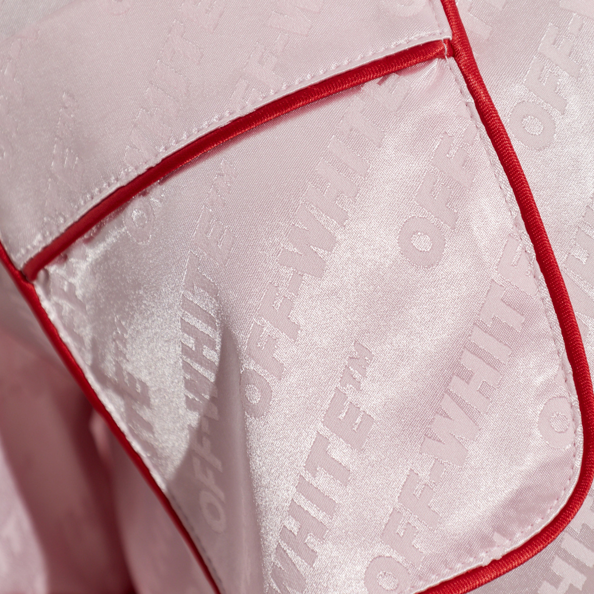 Camisa Rosada Off-White Pink Sat Jacquard
