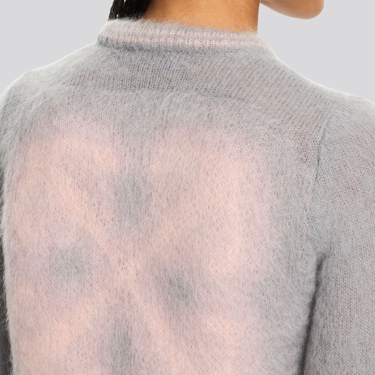 Buzo Gris Off-White Grey Pink Degrade