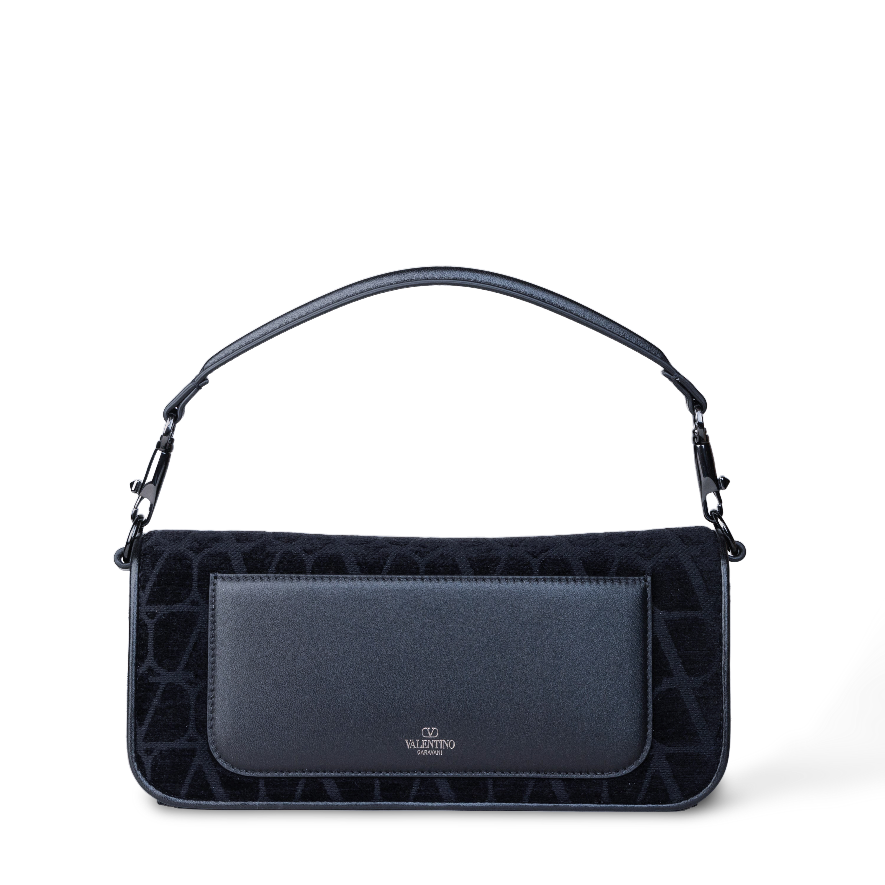 Bolso Negro Valentino Logo Bag