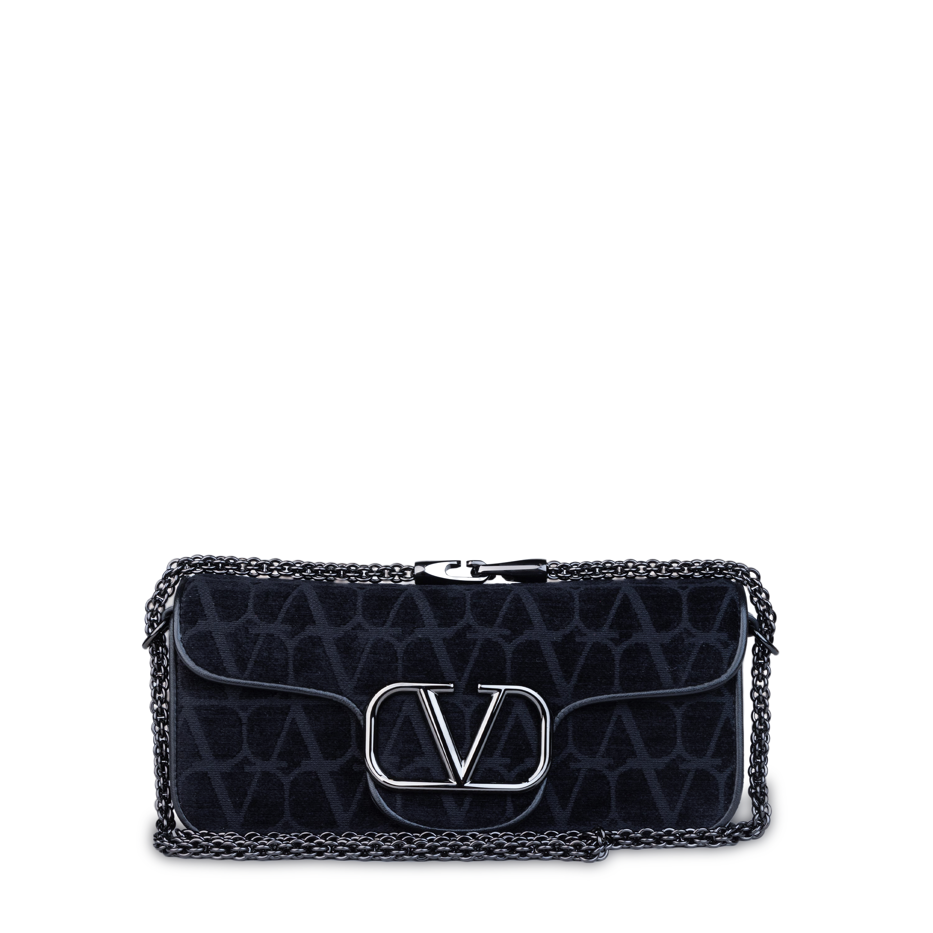 Bolso Negro Valentino Logo Bag
