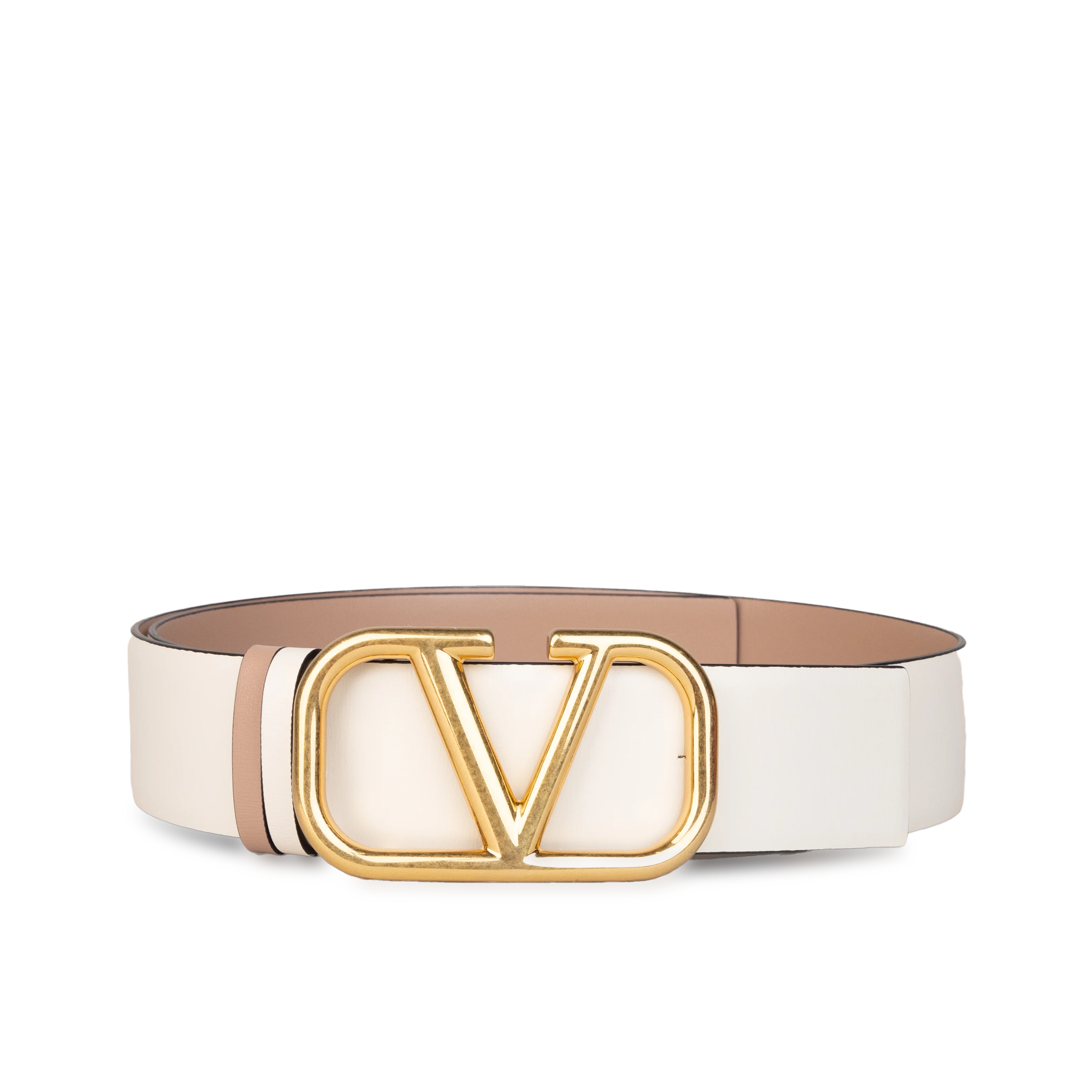 Cinturón Blanco Rose Cannelle Valentino Vlogo