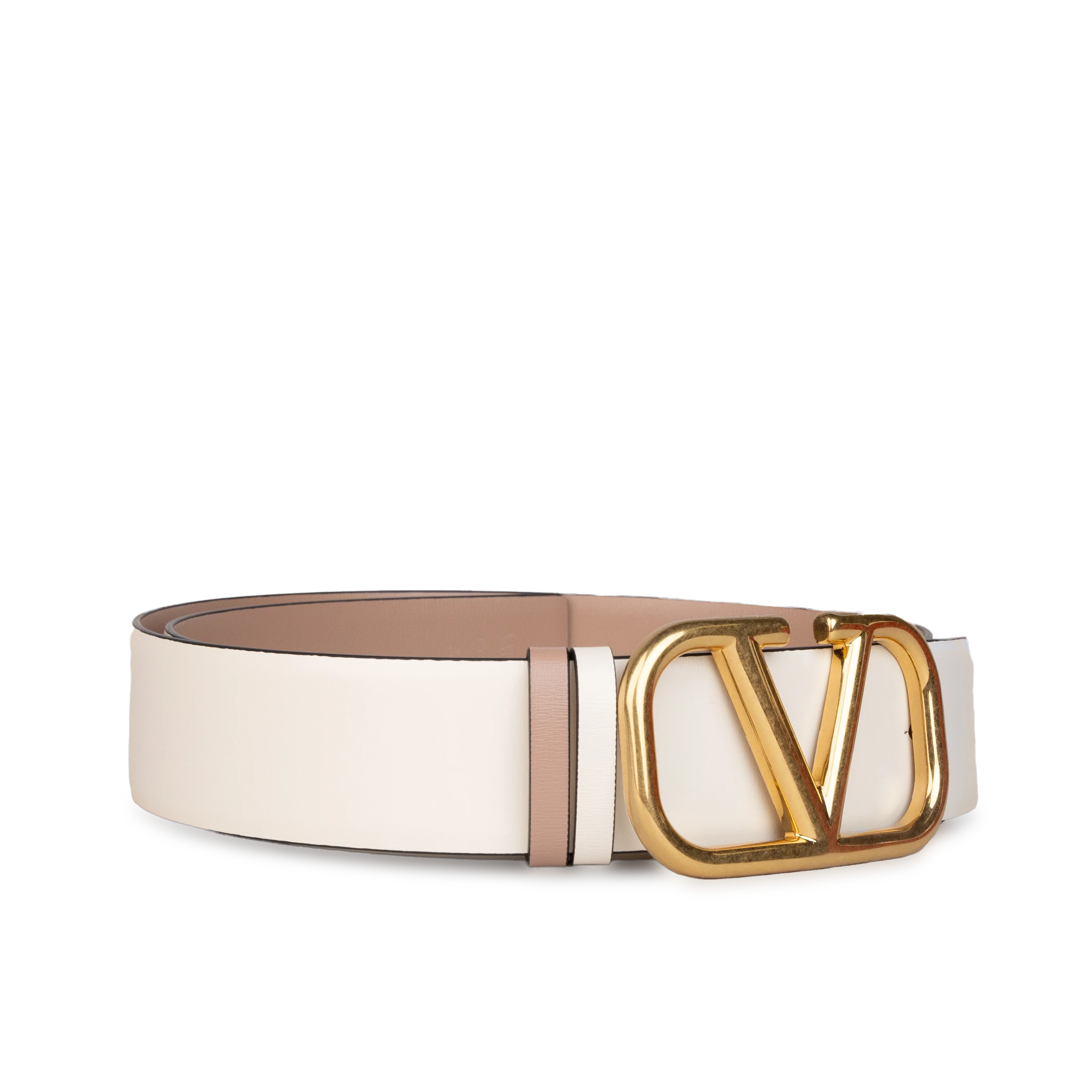 Cinturón Blanco Rose Cannelle Valentino Vlogo