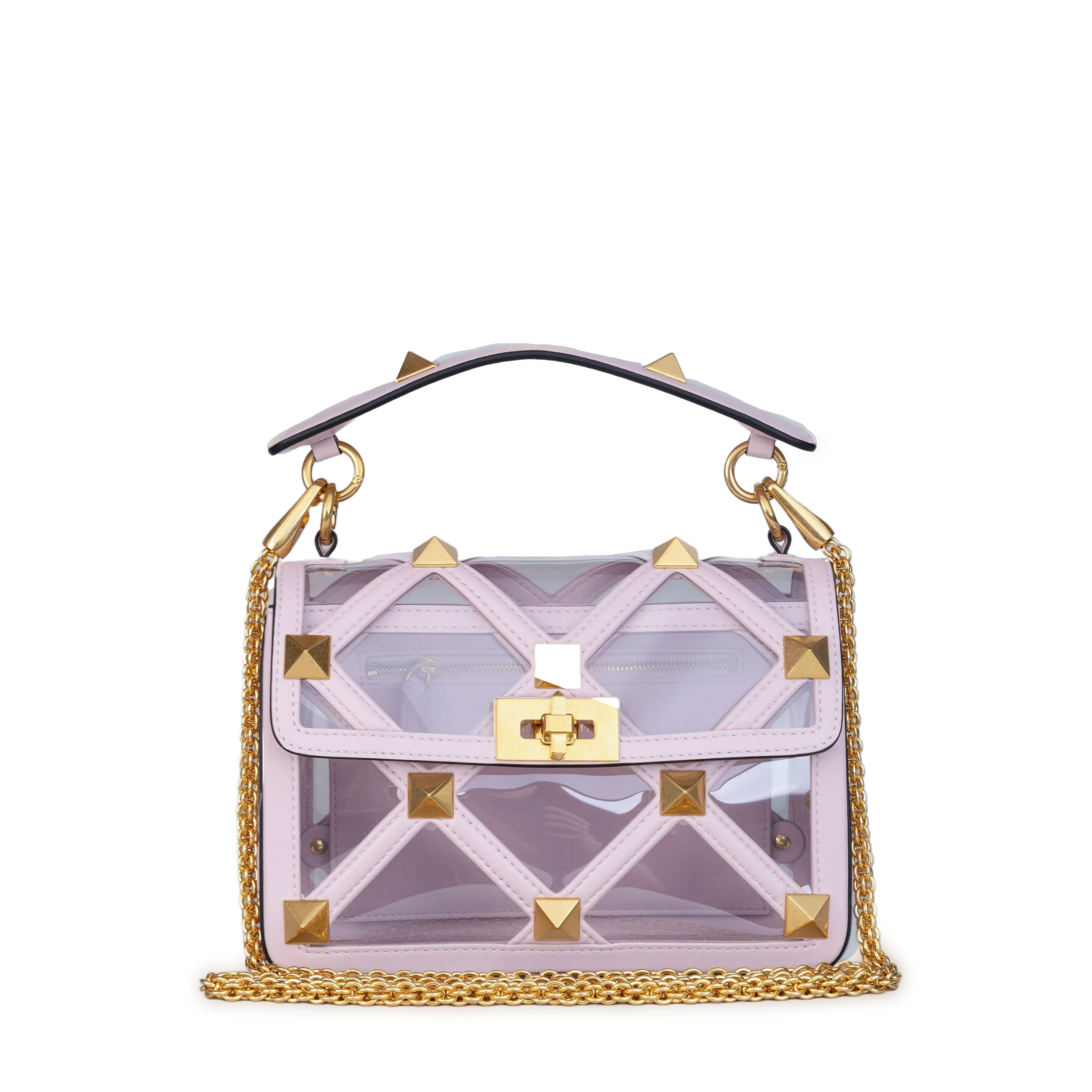 Bolso Lila Valentino Roman Stud Bag