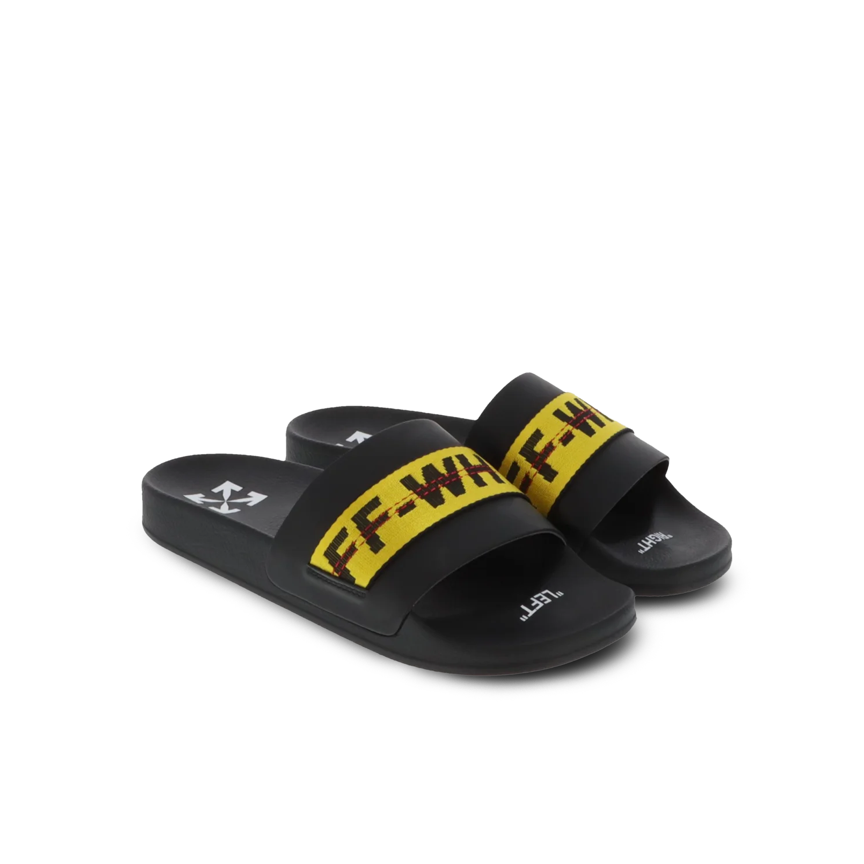 Sandalias Negras Off-White Industrial Logo