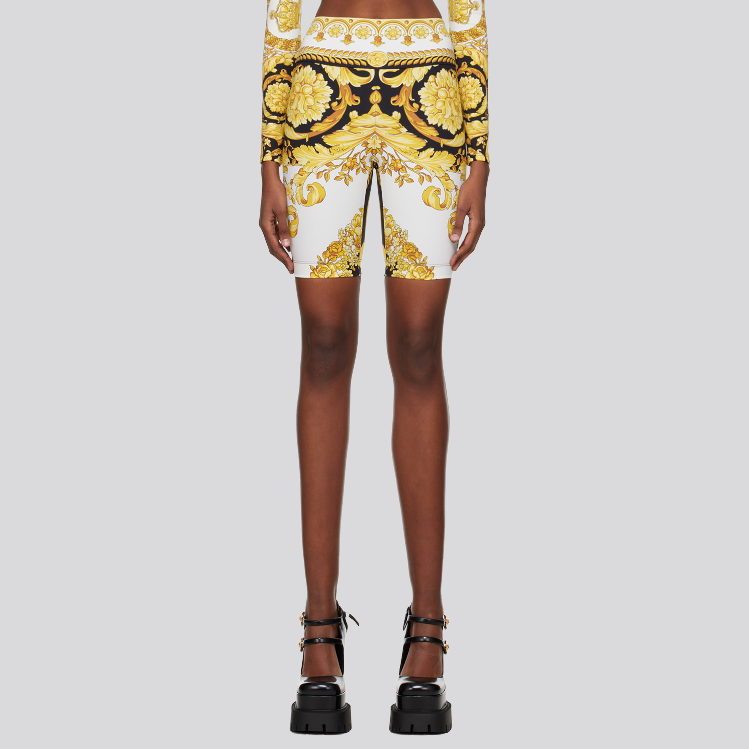 Short Multicolor Versace Baroque