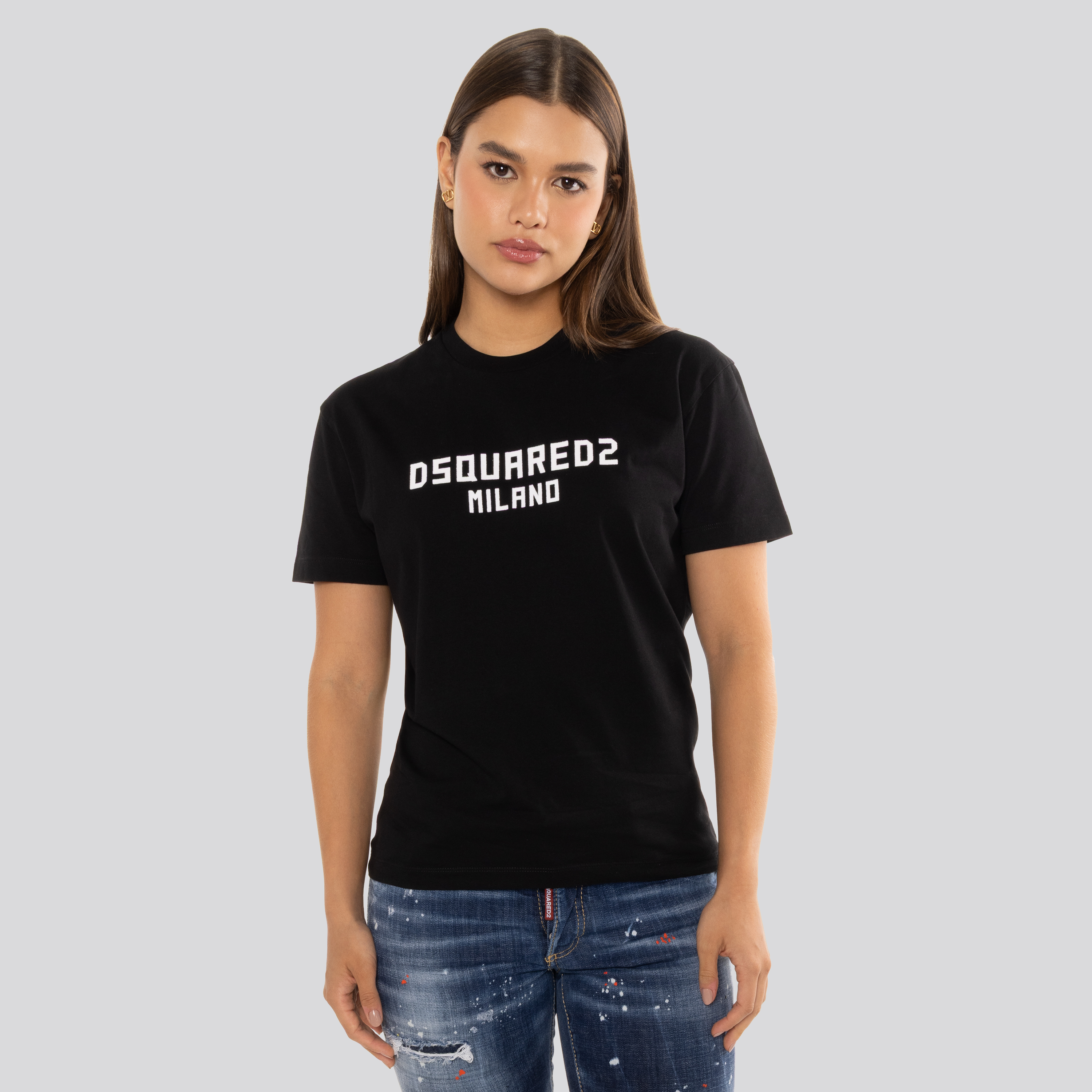 Camiseta Negra Dsquared2 Milano