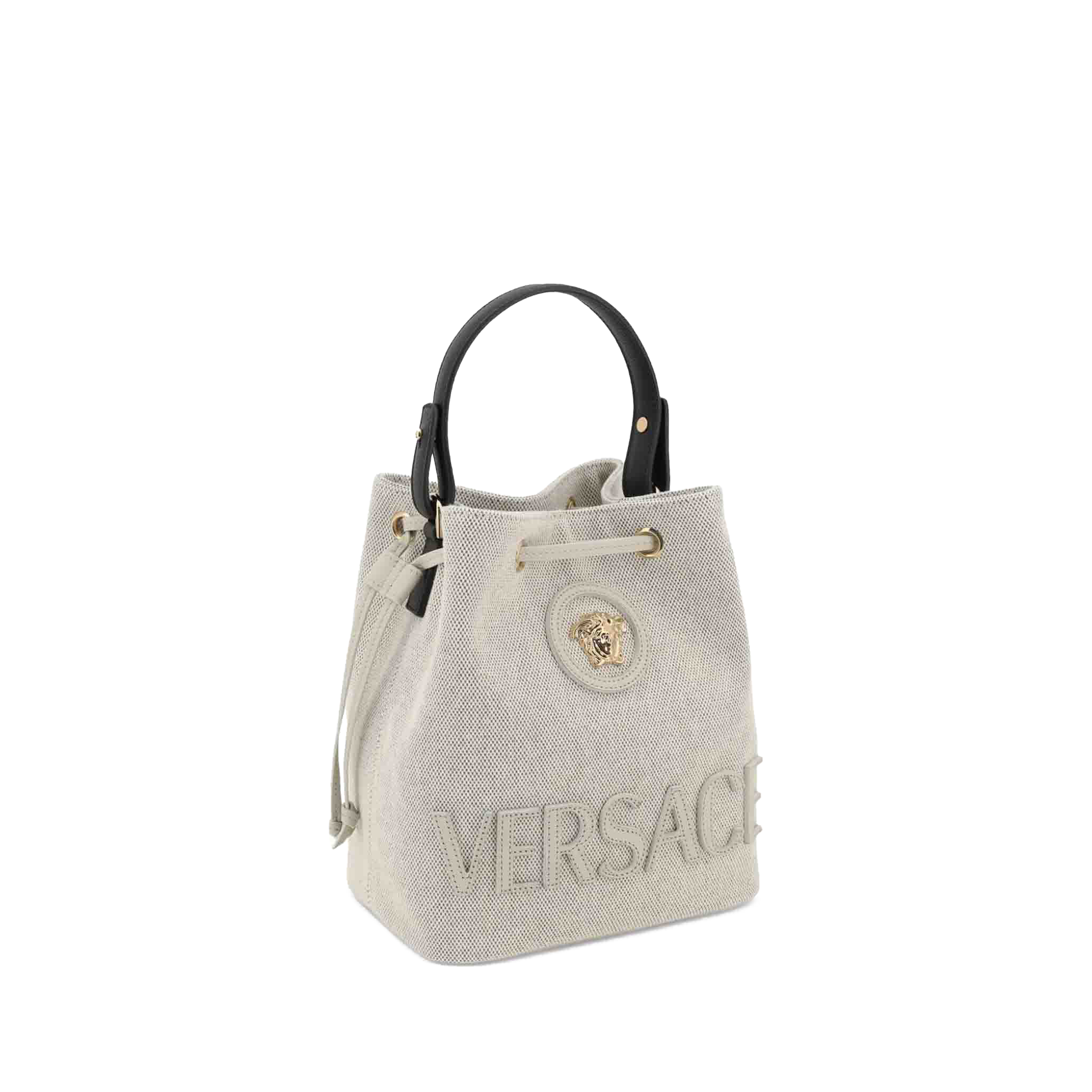 Cartera Beige Versace Bucket La Medusa