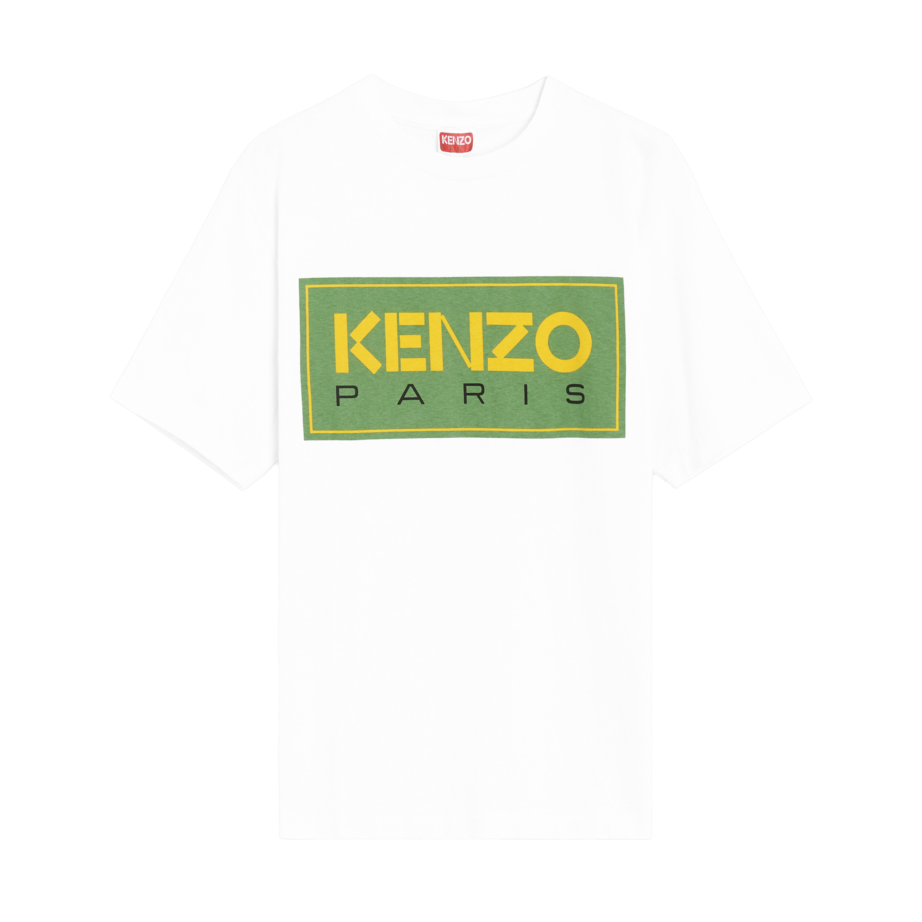 Camiseta Blanca KENZO Paris Verde Logo