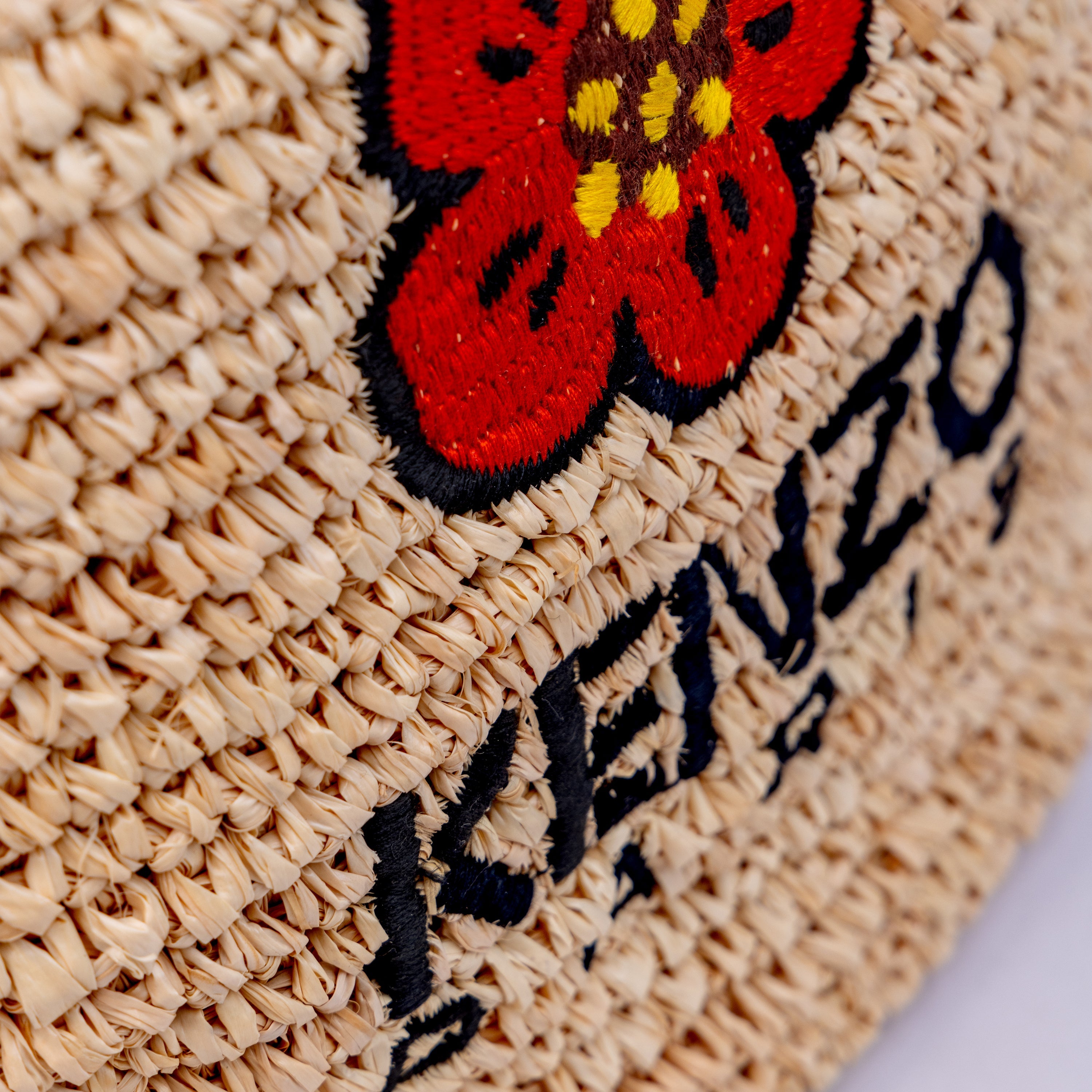 Cartera Beige Kenzo Woven Raffia