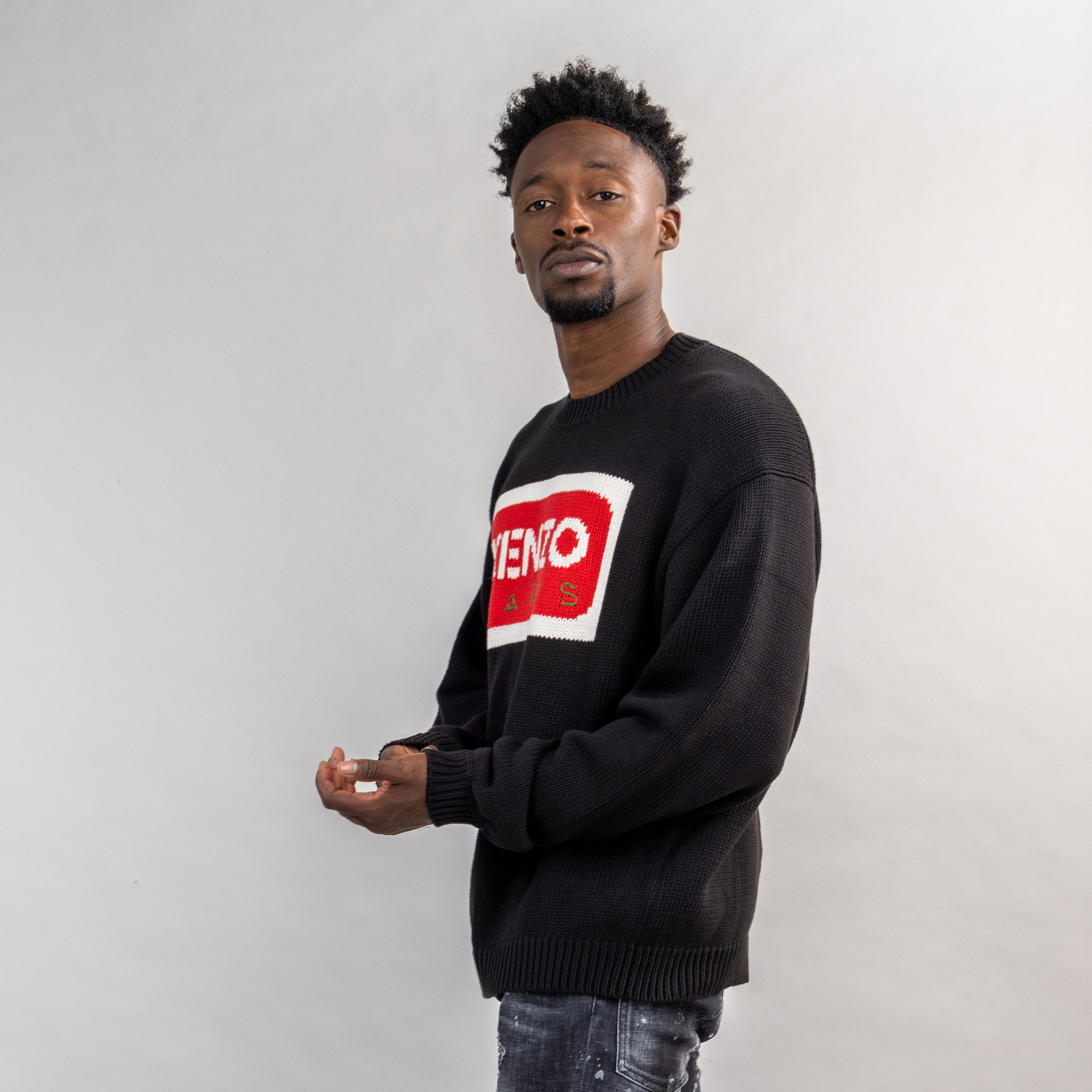 Suéter Negro Kenzo Paris Logo