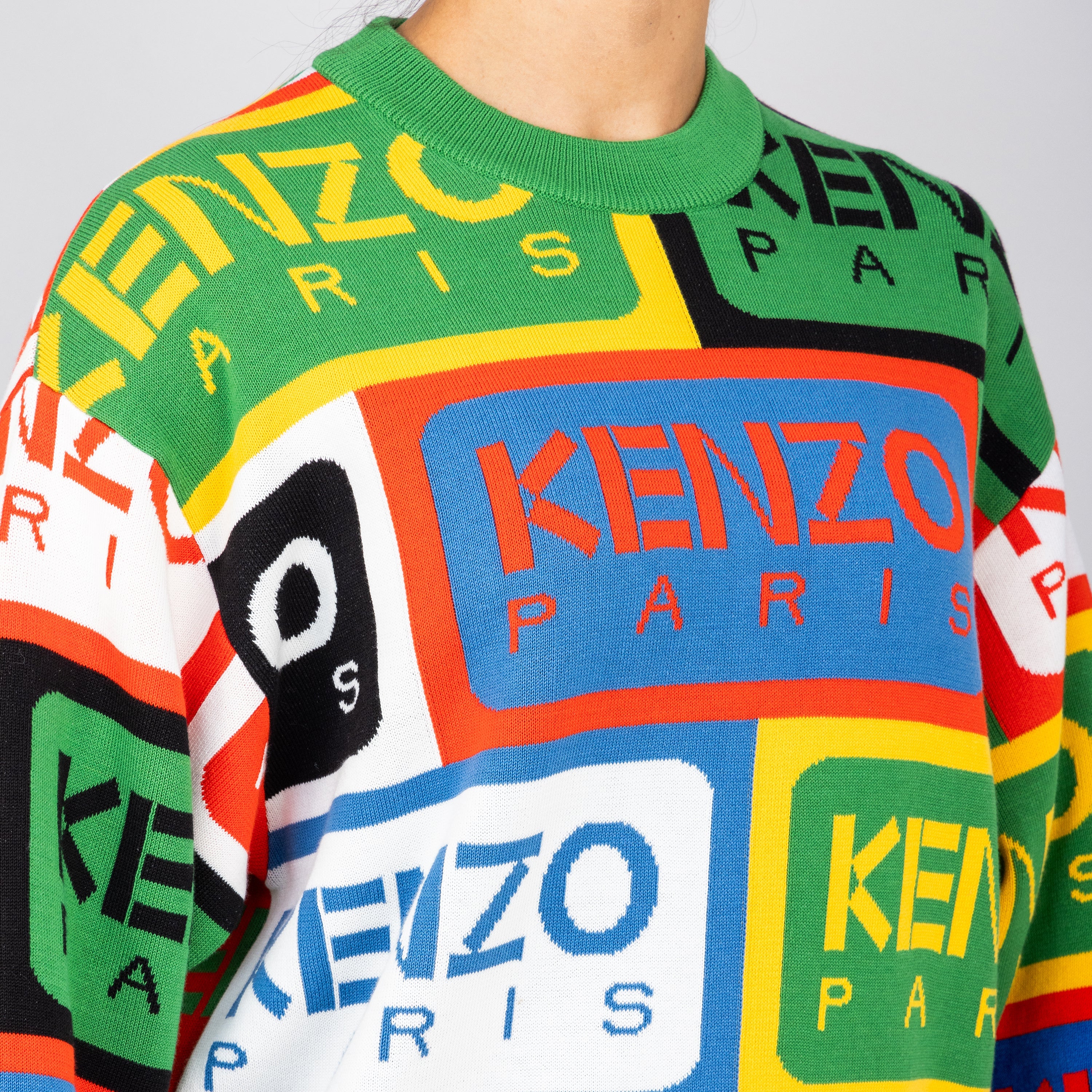 Suéter Multicolor Kenzo Multilogos